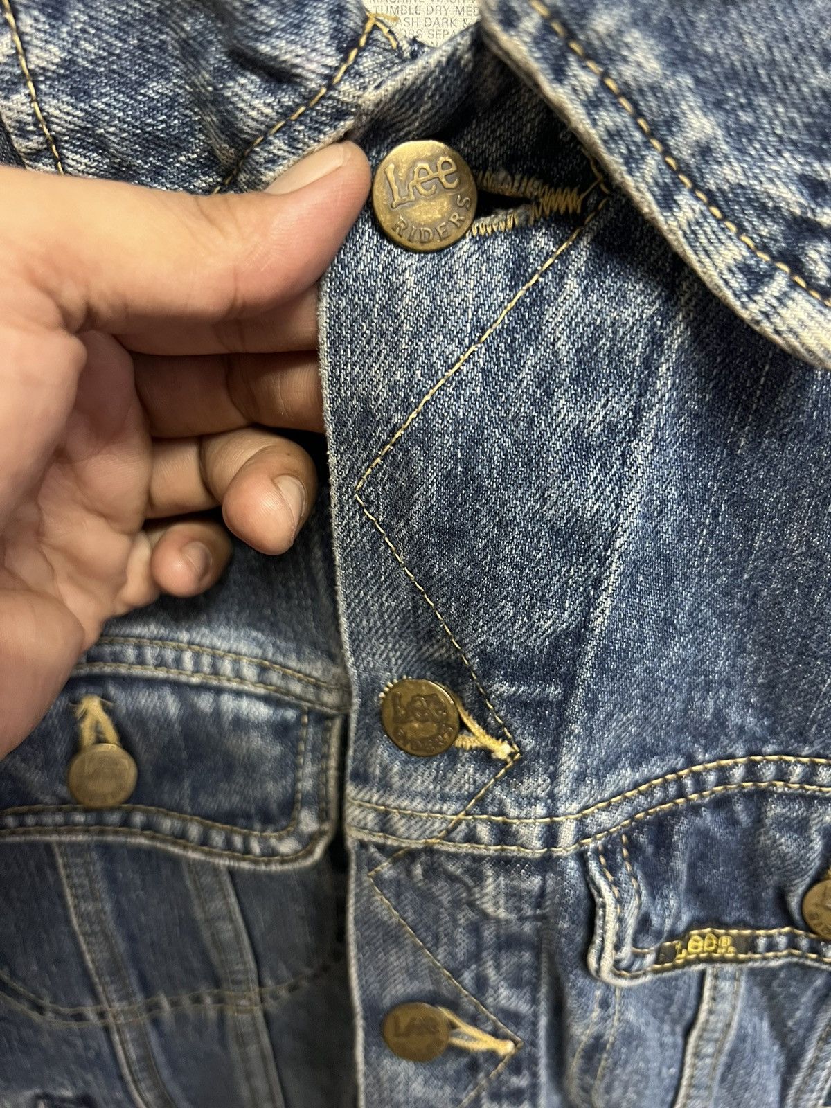 Lee 🔥Rare Lee x Edwin Denim Trucker Size US S / EU 44-46 / 1 - 13 Thumbnail