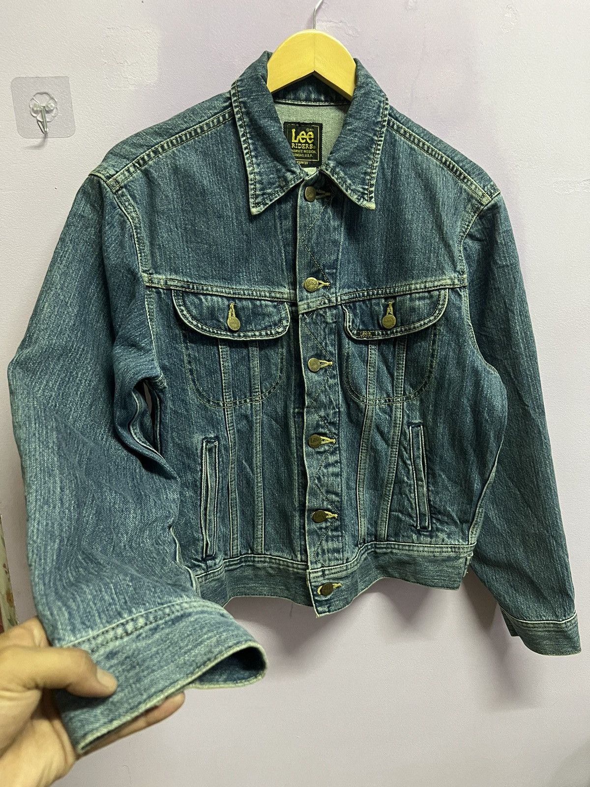 Lee 🔥Rare Lee x Edwin Denim Trucker Size US S / EU 44-46 / 1 - 2 Thumbnail