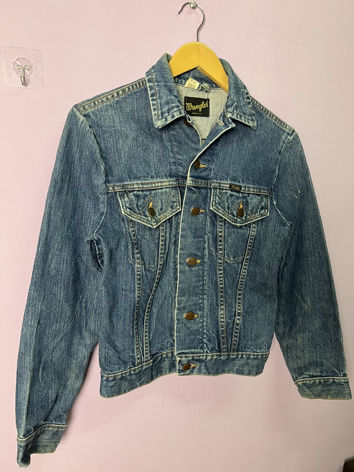Wrangler 🔥Vintage 70s Wrangler Denim Trucker Size US XS / EU 42 / 0 - 5 Thumbnail