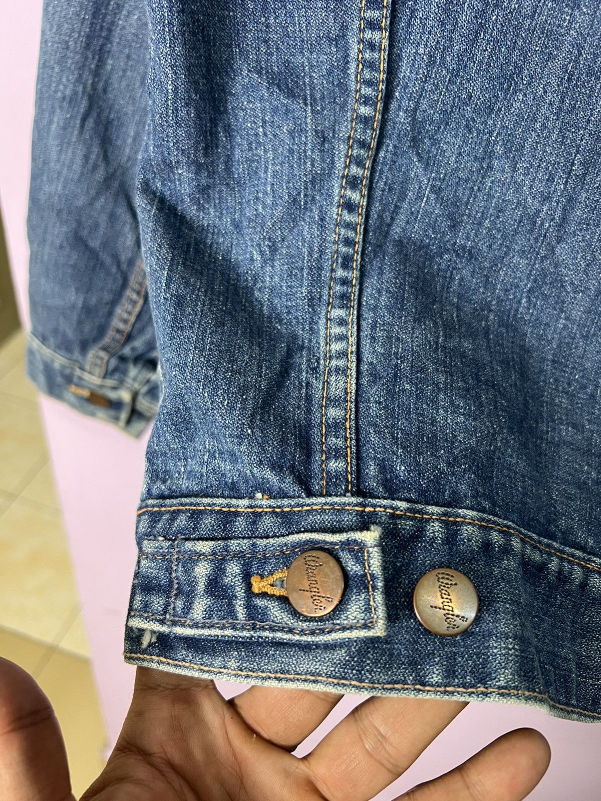 Wrangler 🔥Vintage 70s Wrangler Denim Trucker Size US XS / EU 42 / 0 - 11 Thumbnail
