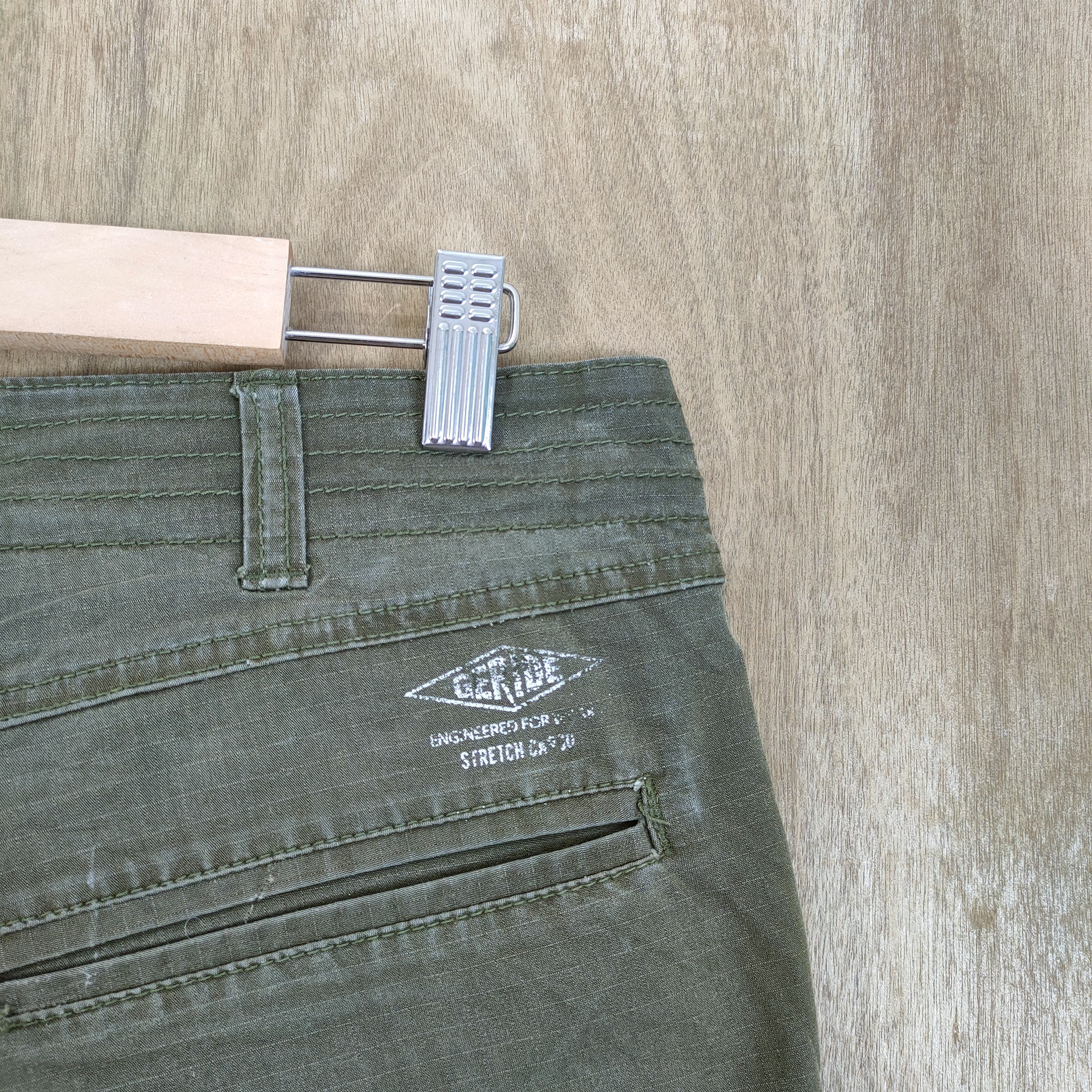 Japanese Brand × Vintage VINTAGE GRIDE OLIVE GREEN CARGO PANTS Size US 32 / EU 48 - 13 Thumbnail