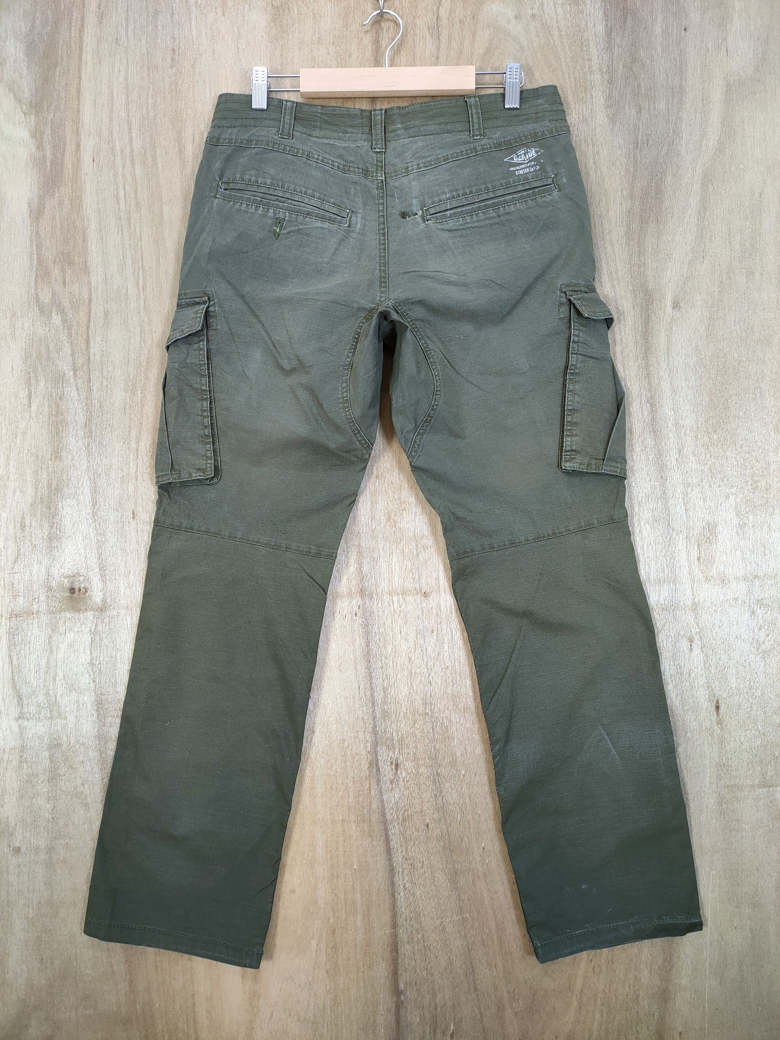 Japanese Brand × Vintage VINTAGE GRIDE OLIVE GREEN CARGO PANTS Size US 32 / EU 48 - 8 Thumbnail