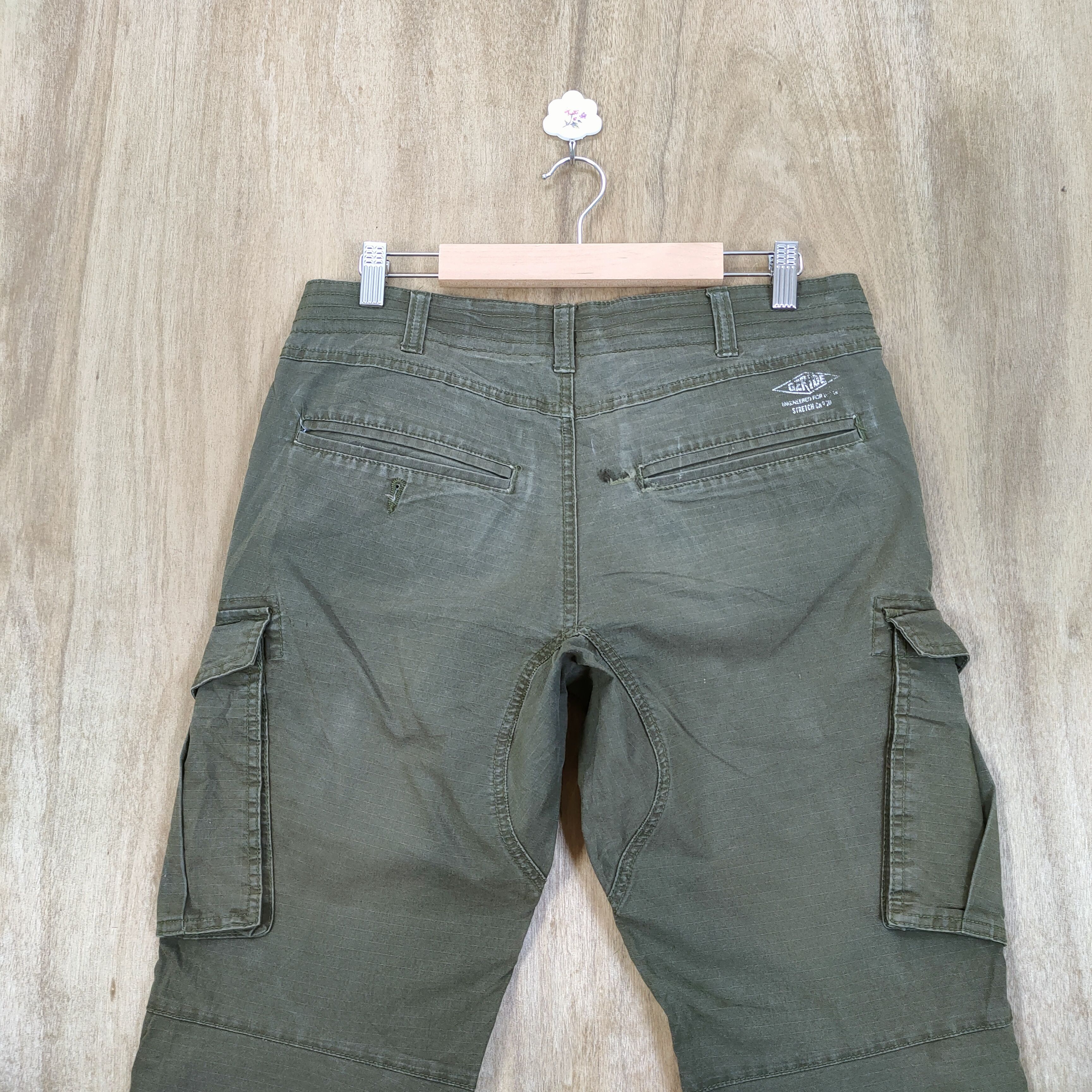 Japanese Brand × Vintage VINTAGE GRIDE OLIVE GREEN CARGO PANTS Size US 32 / EU 48 - 9 Thumbnail