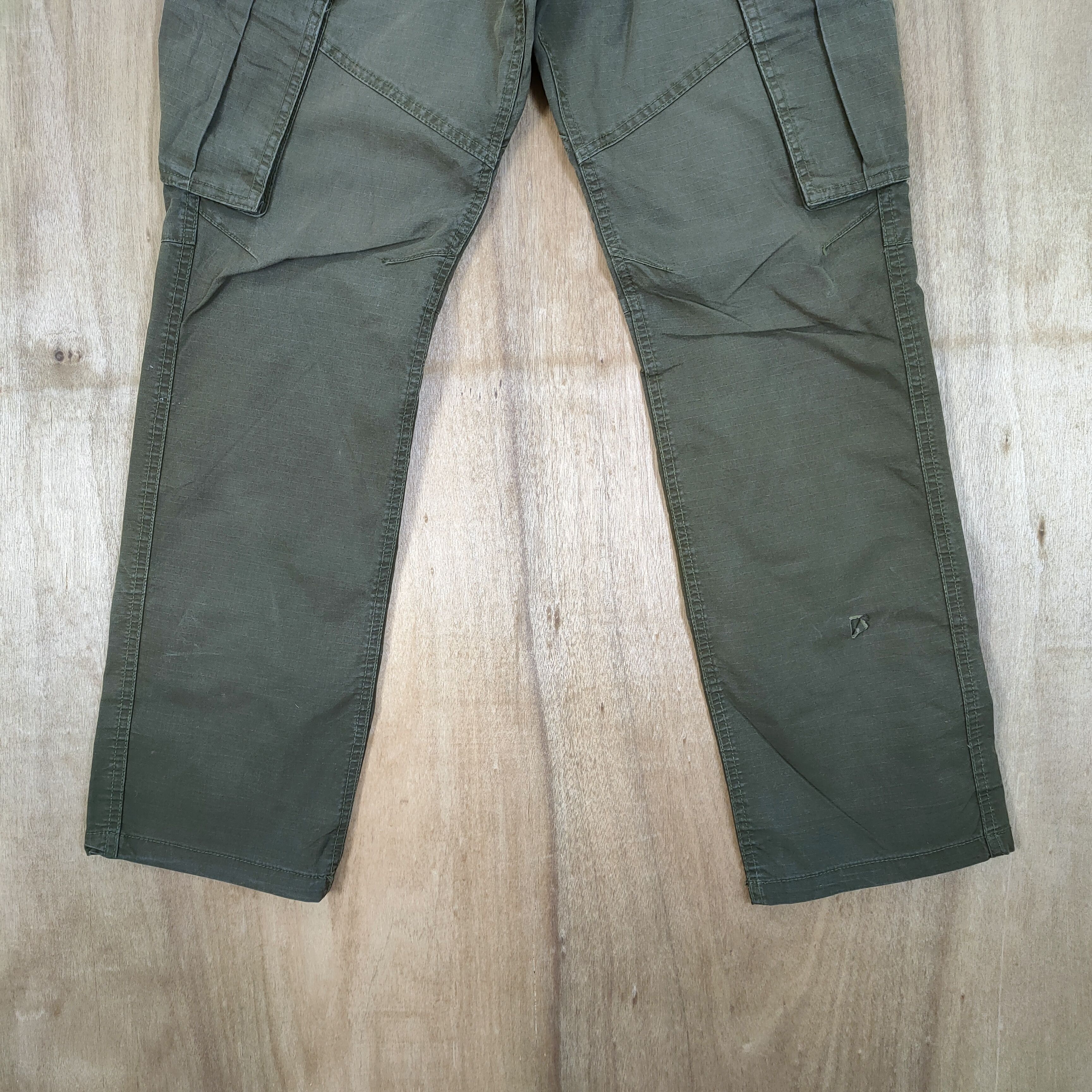Japanese Brand × Vintage VINTAGE GRIDE OLIVE GREEN CARGO PANTS Size US 32 / EU 48 - 3 Thumbnail