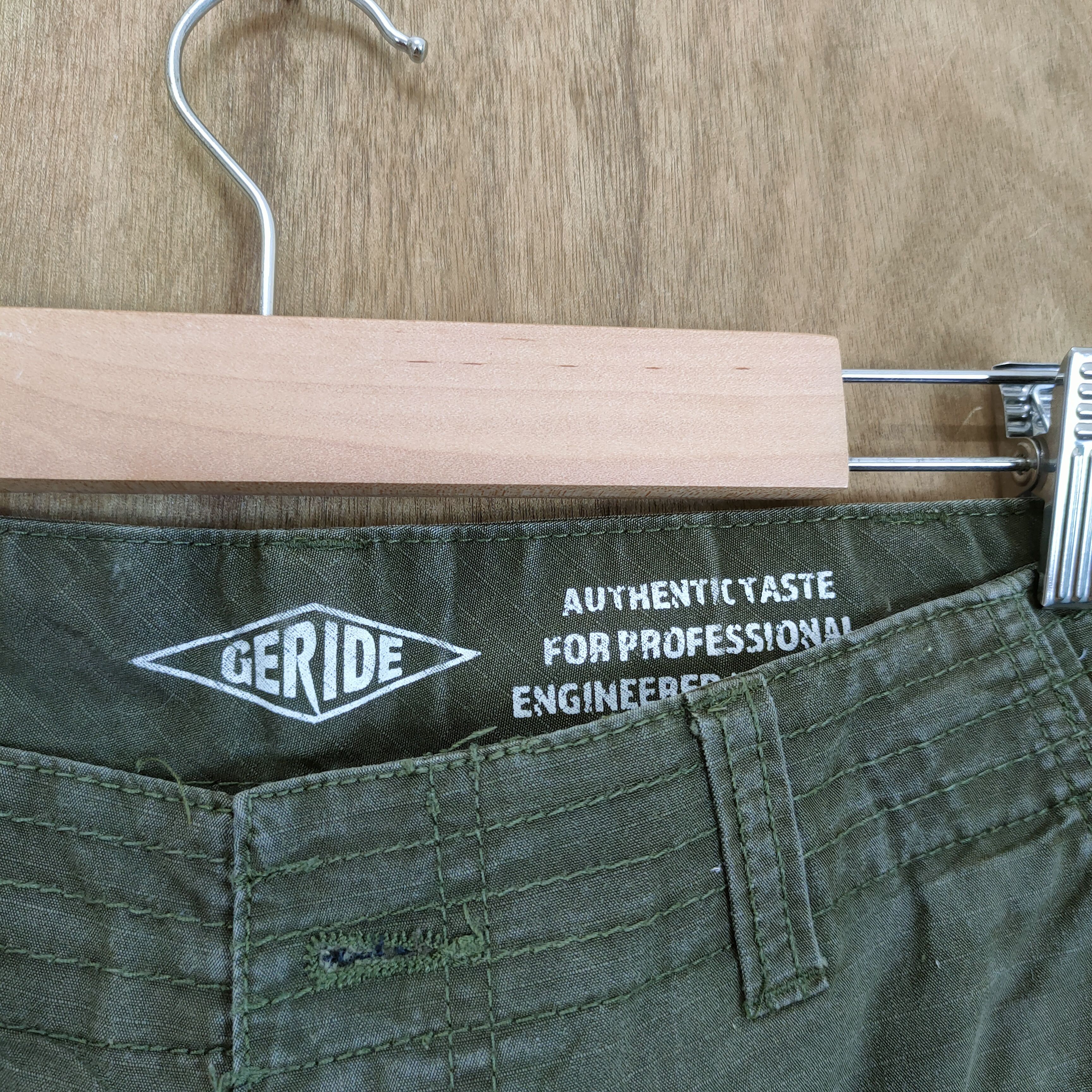 Japanese Brand × Vintage VINTAGE GRIDE OLIVE GREEN CARGO PANTS Size US 32 / EU 48 - 5 Thumbnail