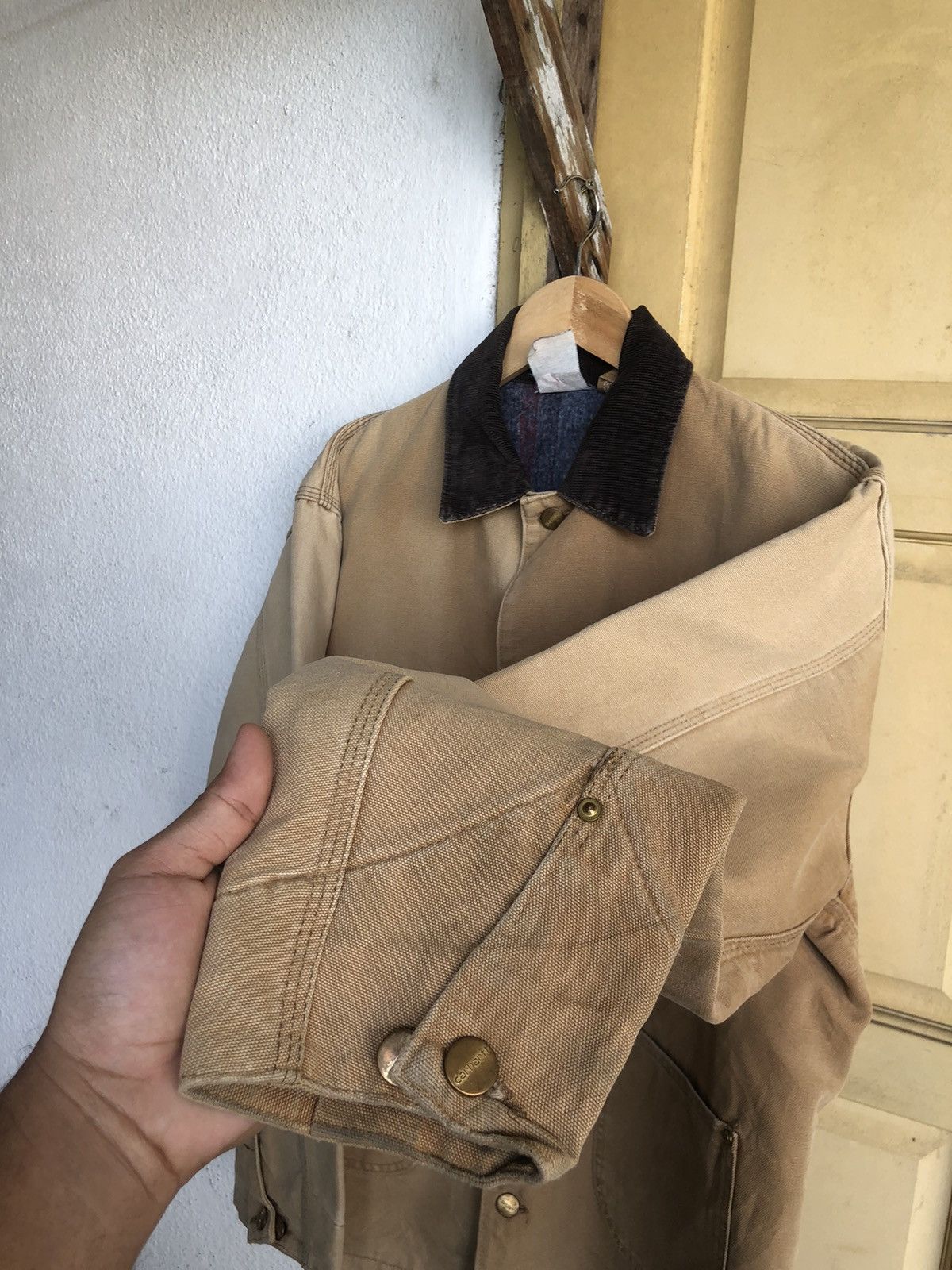 Carhartt Vintage 90s Carhartt Faded Sun Michigan Jacket Size US L / EU 52-54 / 3 - 18 Thumbnail