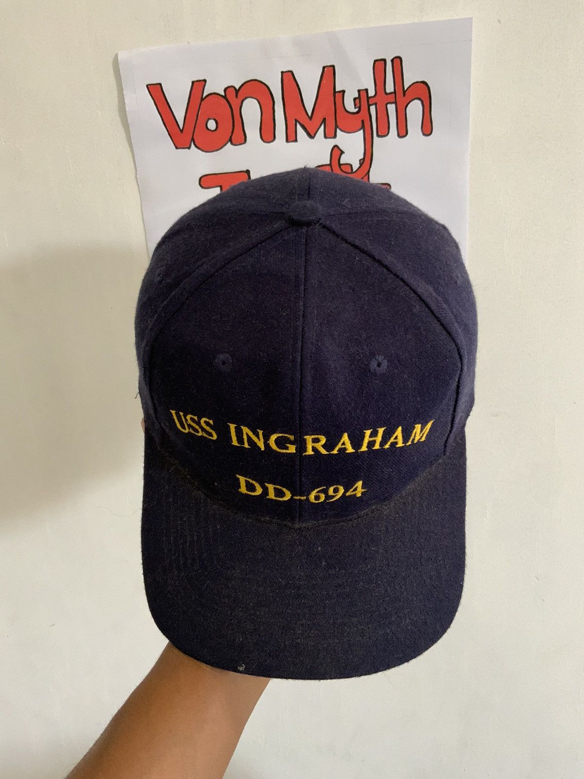 Vintage Vintage USS Ingraham DD-694 Navy US Hat Size ONE SIZE - 6 Thumbnail