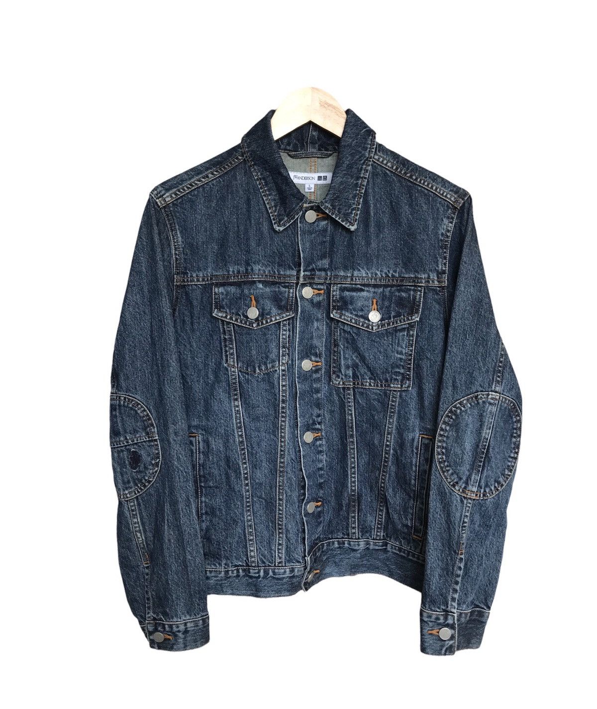 Denim Jacket J.W.Anderson Japanese Brand Vintage J.W.Anderson x Uniqlo Denim Trucker Jacket Grailed