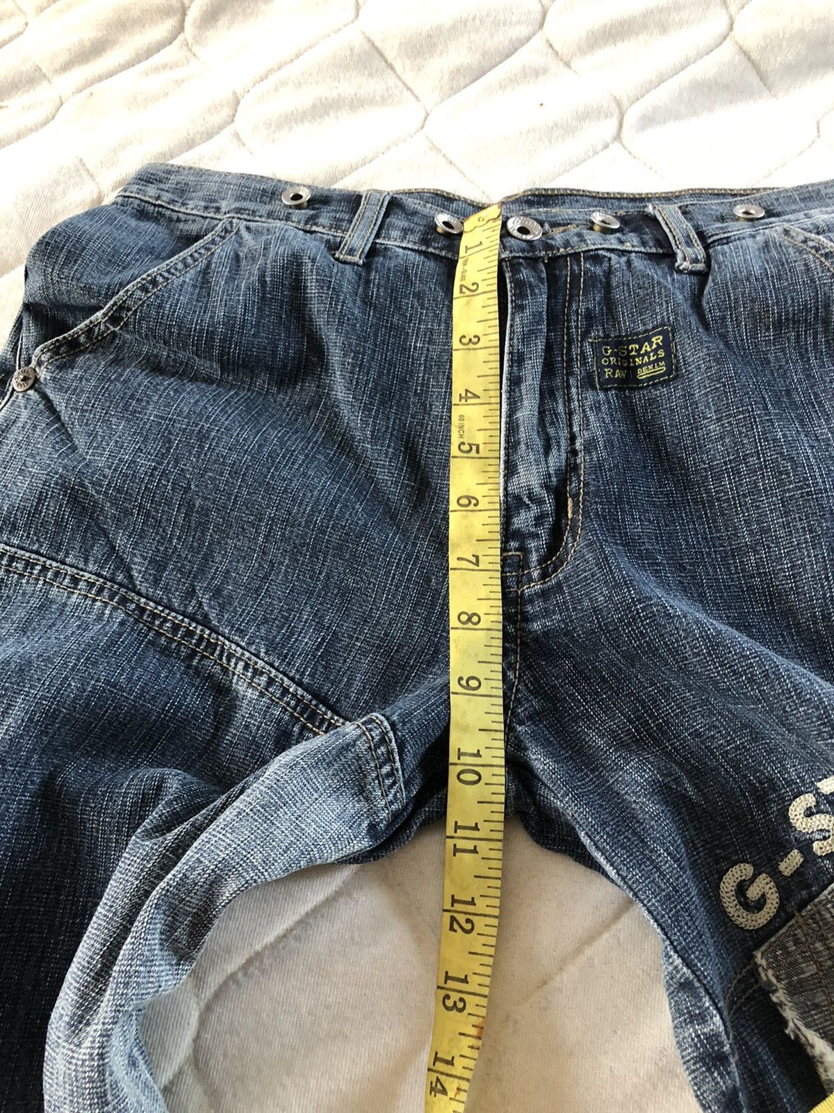 G-Star Japan G Star Raw Double Knee Patchwork Distressed Denum Size US 30 / EU 46 - 10 Thumbnail