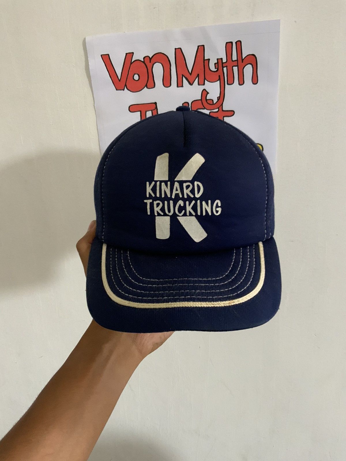 Vintage Vintage Kinard Trucking Spellout Fullspan Hat Size ONE SIZE - 1 Thumbnail