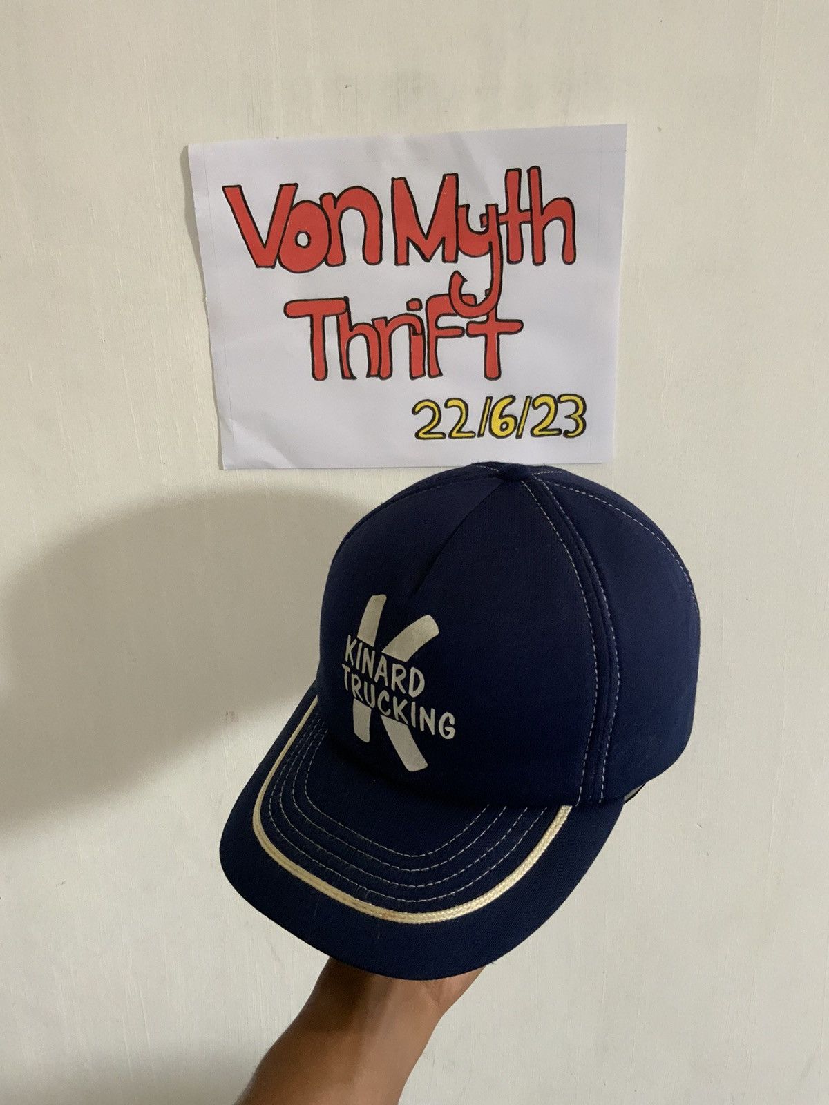 Vintage Vintage Kinard Trucking Spellout Fullspan Hat Size ONE SIZE - 2 Thumbnail