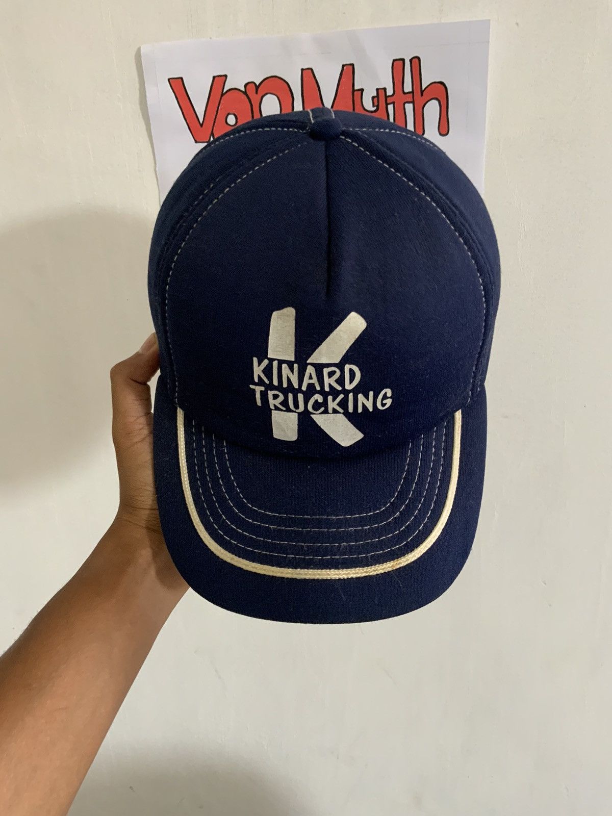 Vintage Vintage Kinard Trucking Spellout Fullspan Hat Size ONE SIZE - 7 Thumbnail