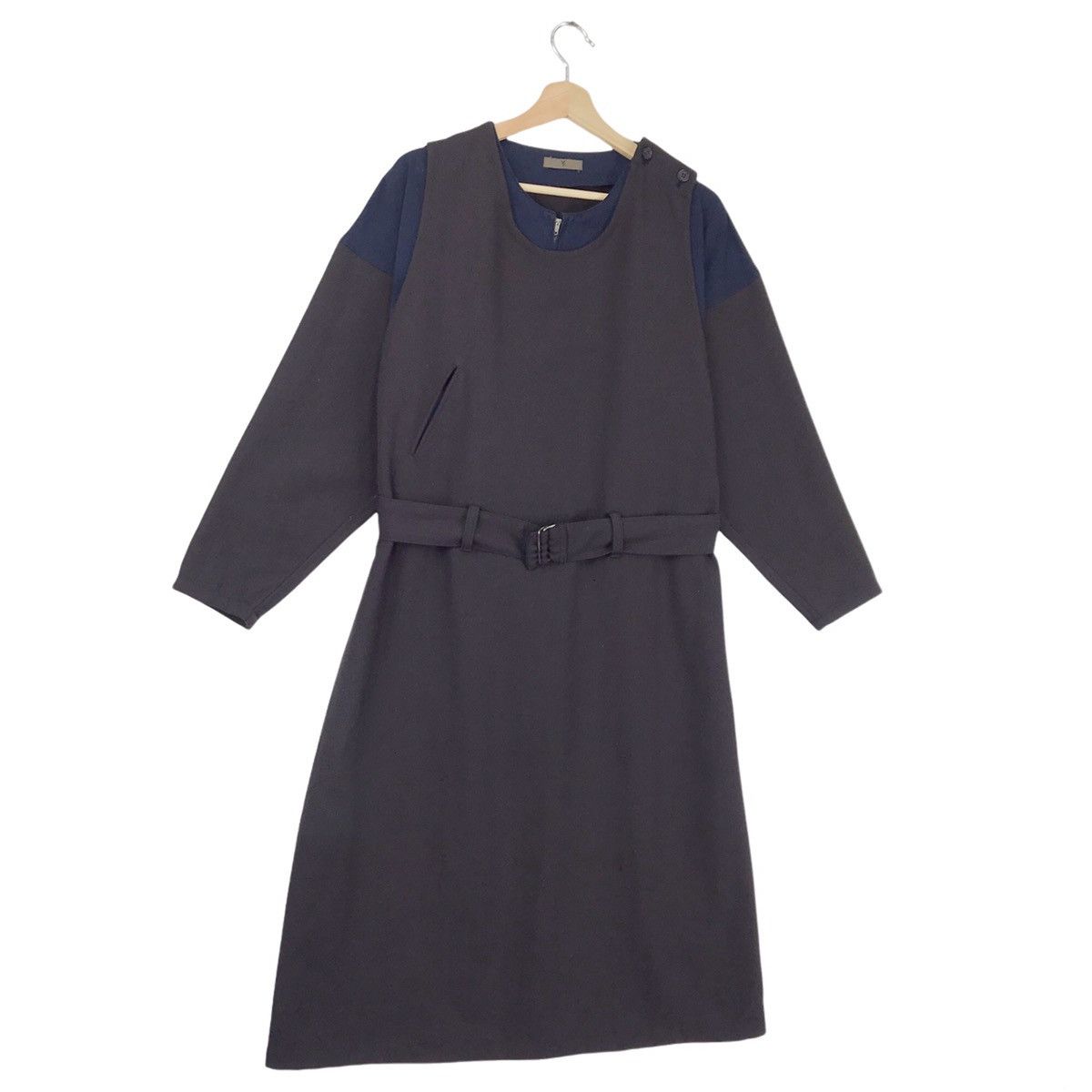 Yohji Yamamoto YS Yohji Yamamoto Double Layered Wool Long Coat Jacket Size US L / EU 52-54 / 3 - 3 Thumbnail