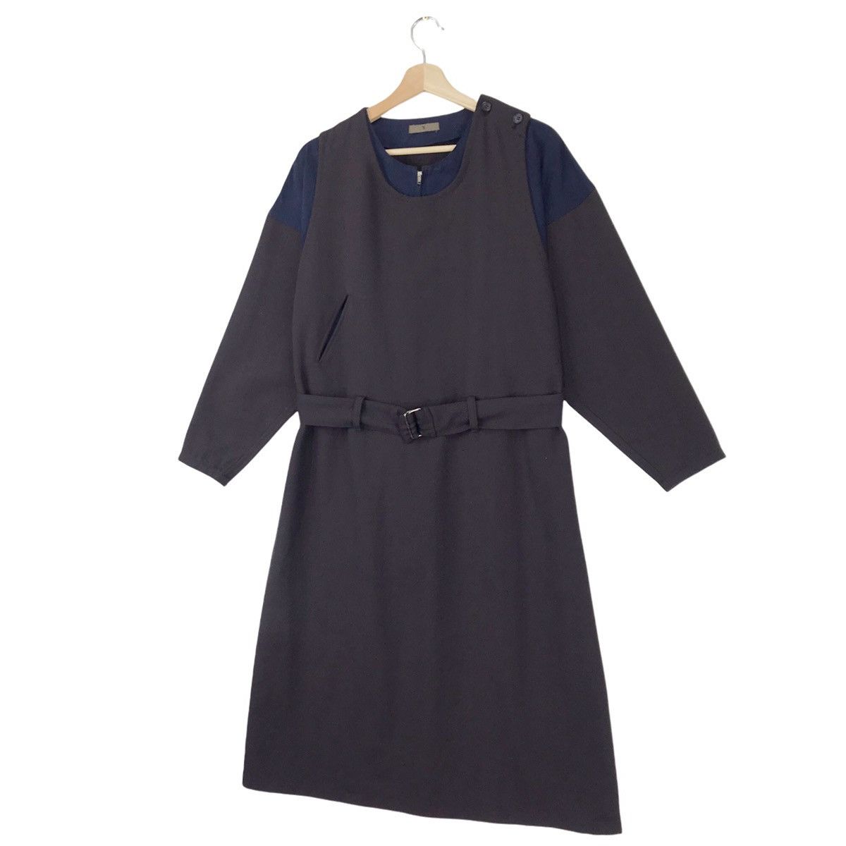 Yohji Yamamoto YS Yohji Yamamoto Double Layered Wool Long Coat Jacket Size US L / EU 52-54 / 3 - 2 Thumbnail