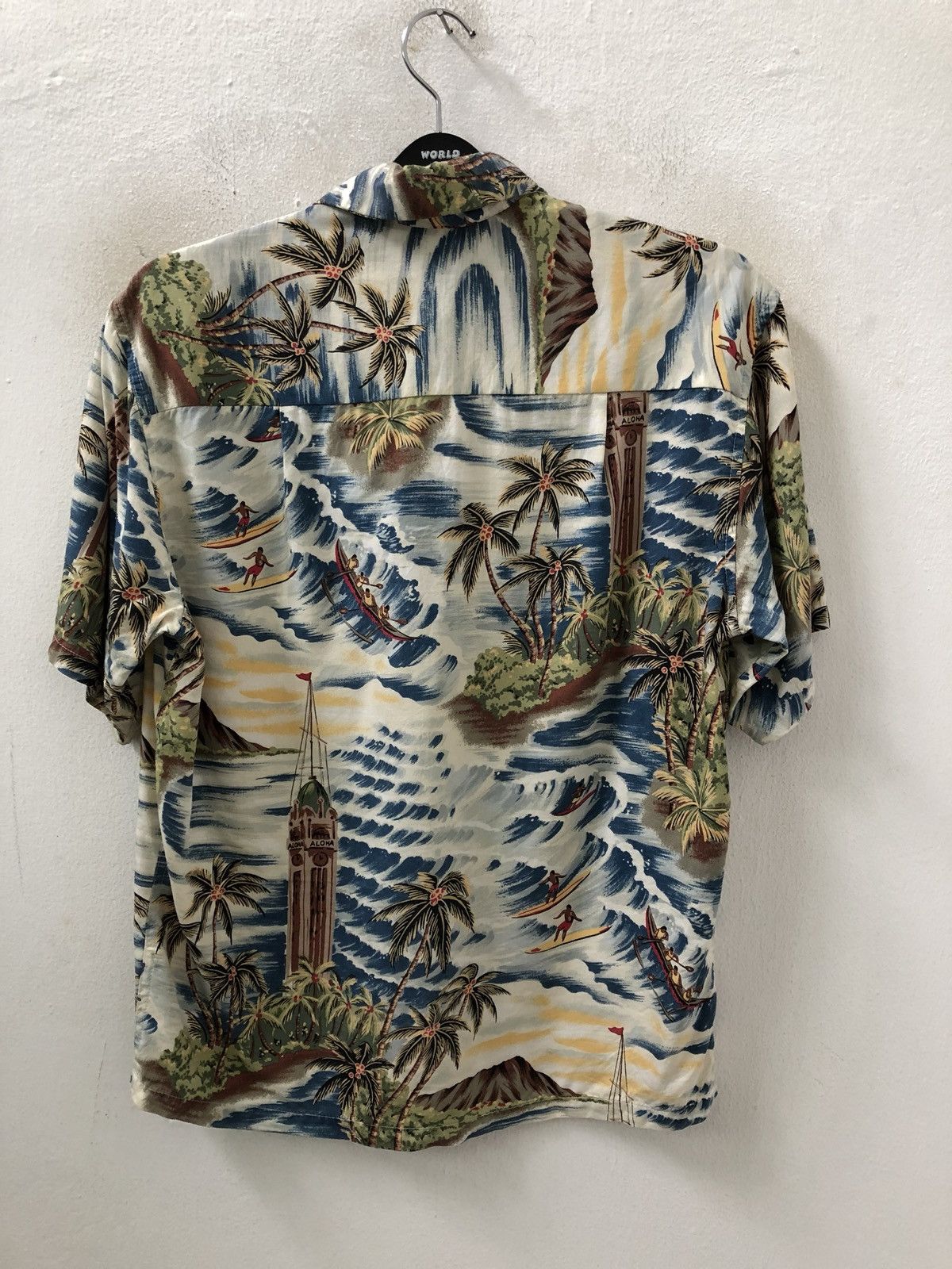 Vintage VTG Pineapple Juice Aloha Palm Trees Beach Rayon Hawaiian Size US M / EU 48-50 / 2 - 10 Thumbnail