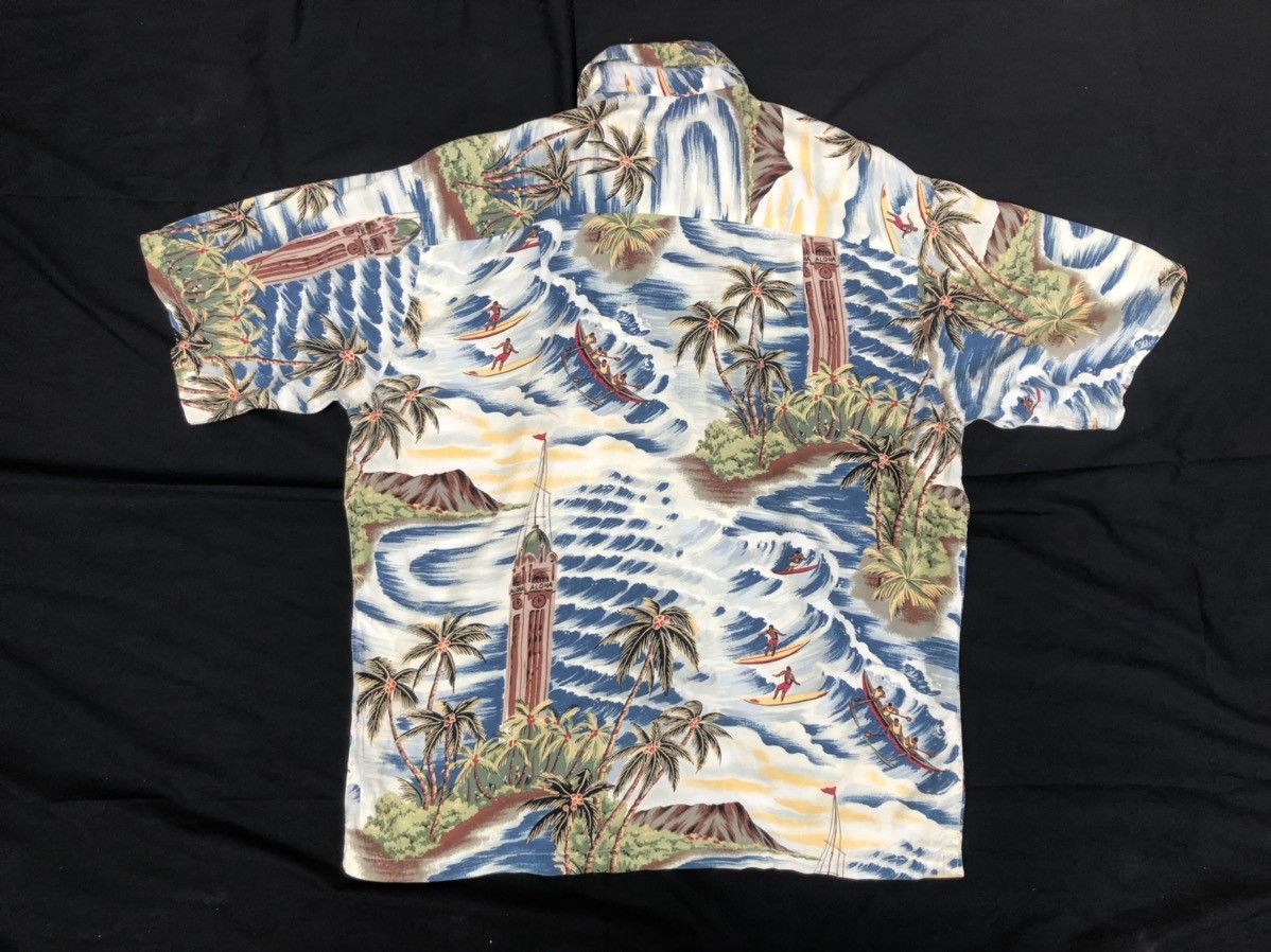 Vintage VTG Pineapple Juice Aloha Palm Trees Beach Rayon Hawaiian Size US M / EU 48-50 / 2 - 2 Thumbnail