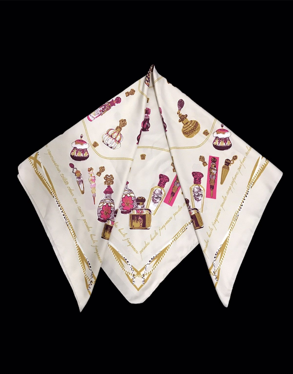 Other Vintage H&M Silk Scarf Antique Material Pocket Square Size ONE SIZE - 2 Thumbnail