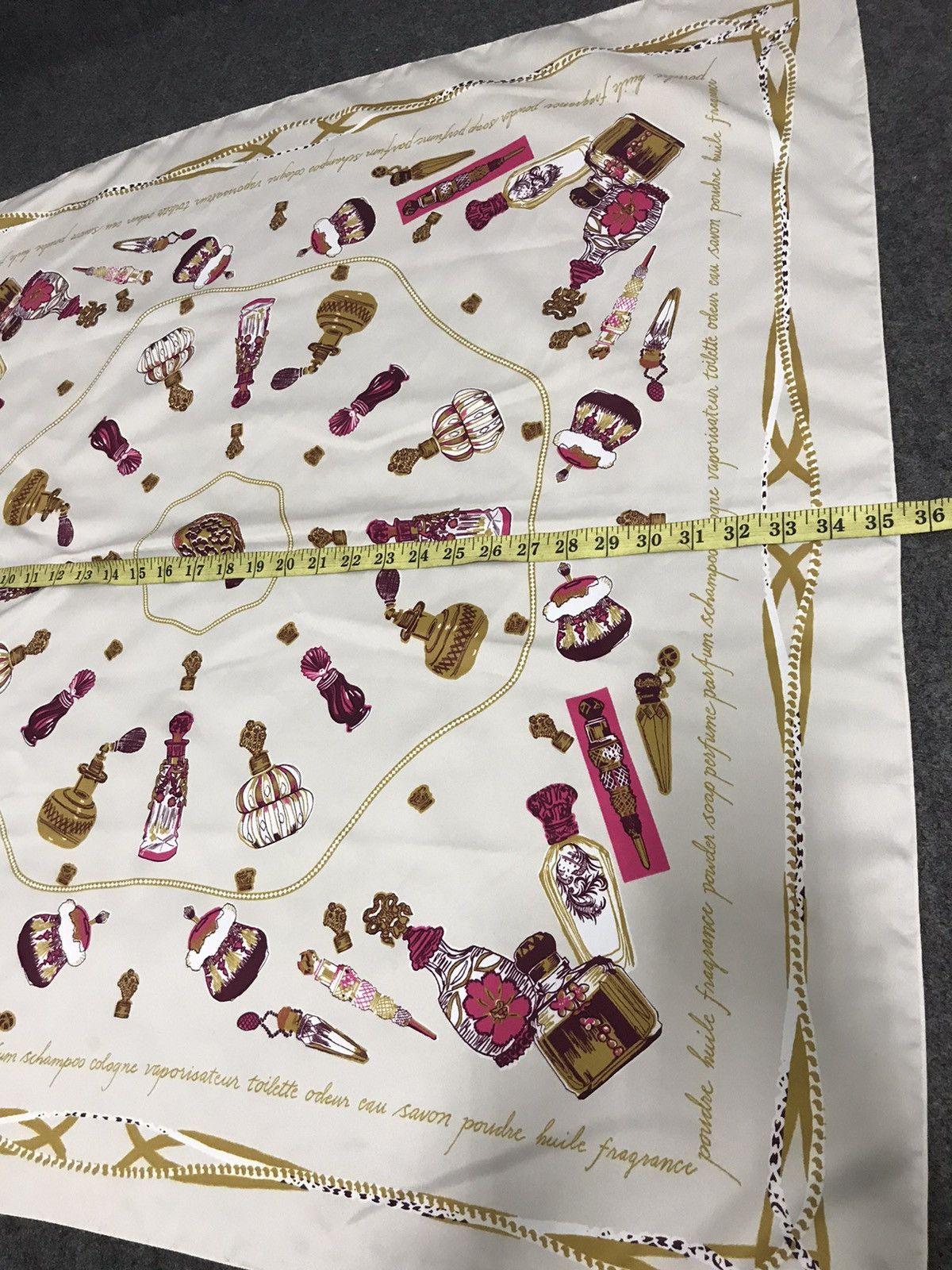 Other Vintage H&M Silk Scarf Antique Material Pocket Square Size ONE SIZE - 5 Thumbnail