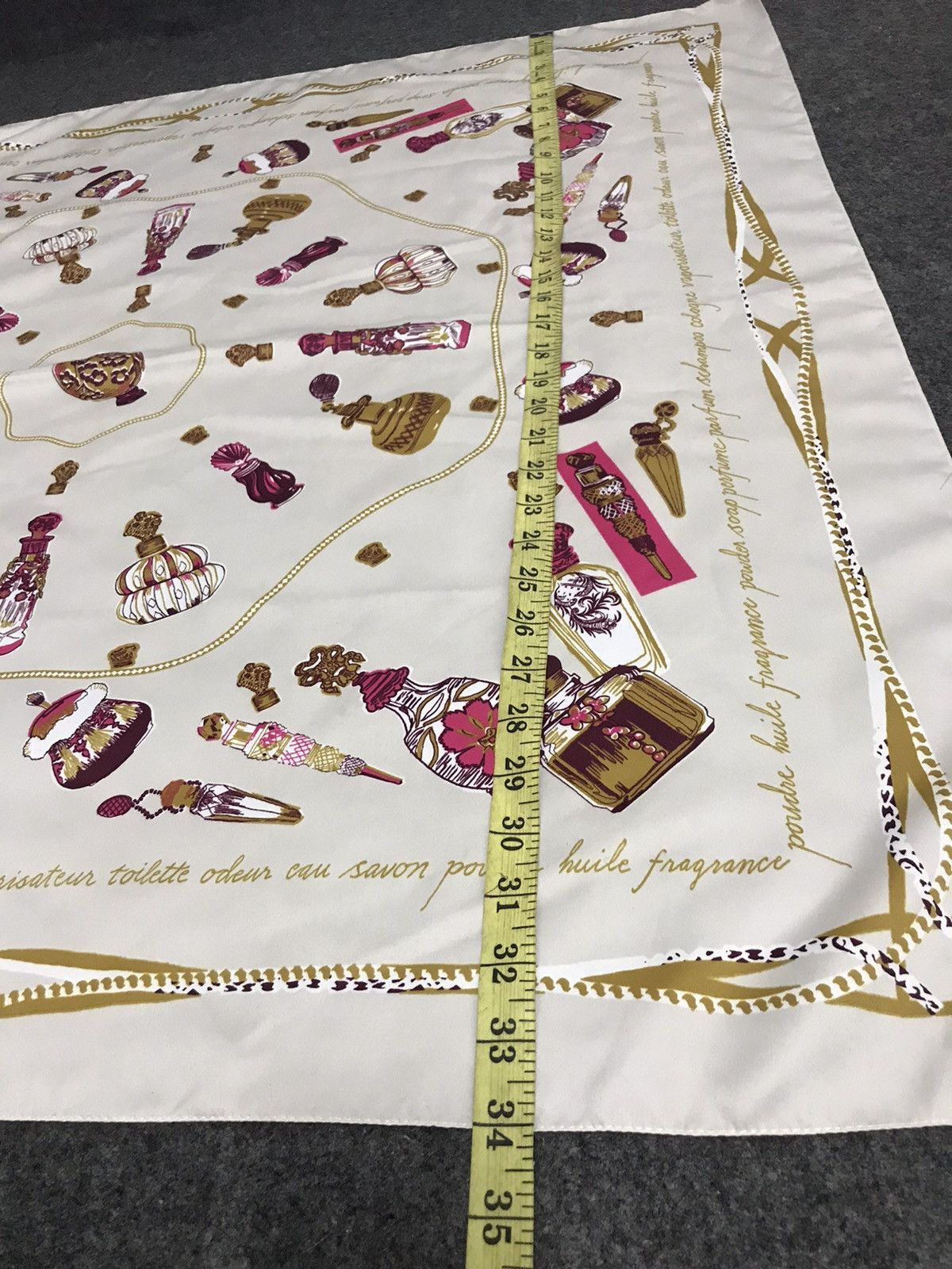 Other Vintage H&M Silk Scarf Antique Material Pocket Square Size ONE SIZE - 6 Thumbnail