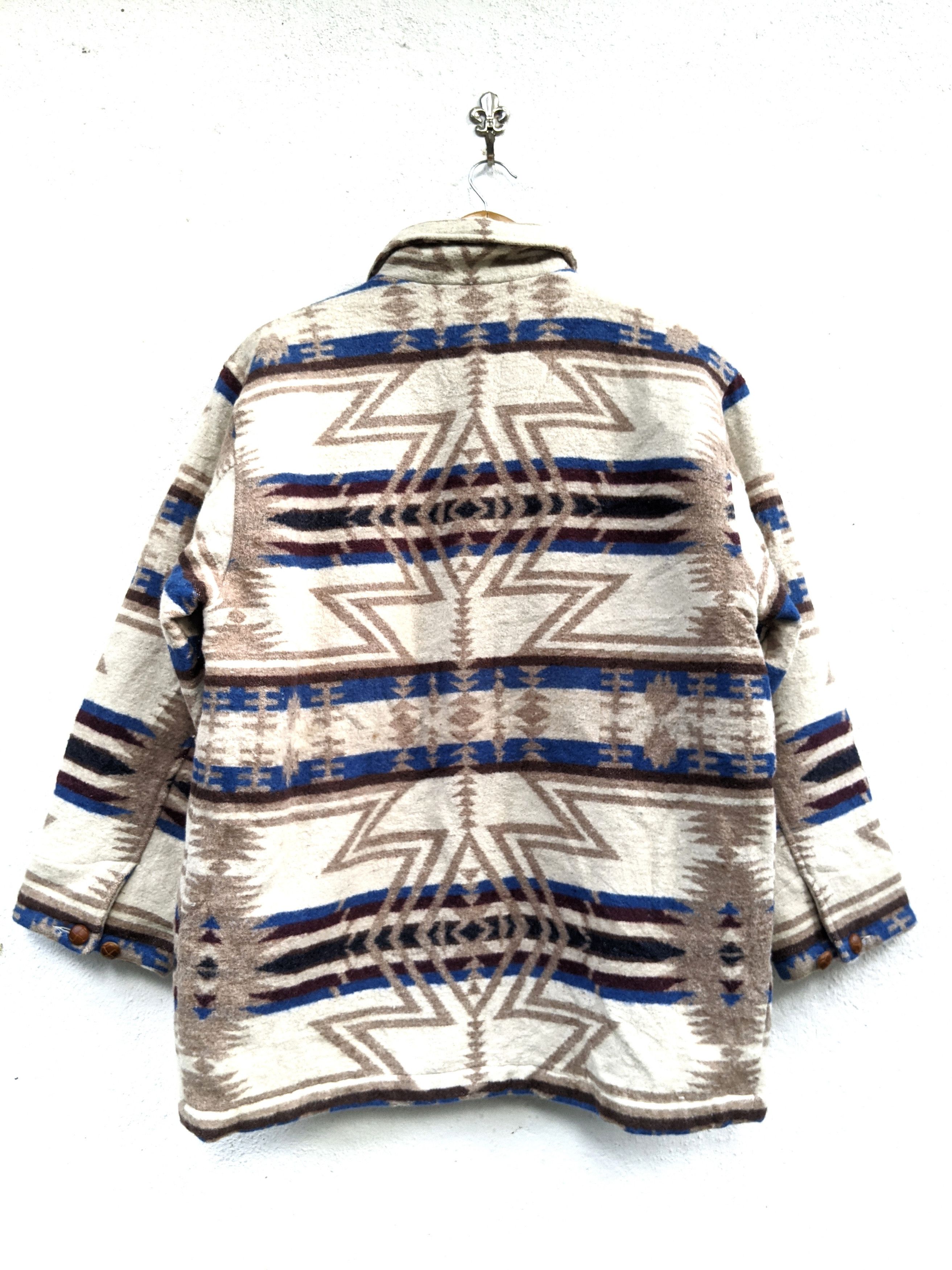 Japanese Brand JAKE NAVAJO BUTTON DOWN JACKET Size US M / EU 48-50 / 2 - 2 Thumbnail