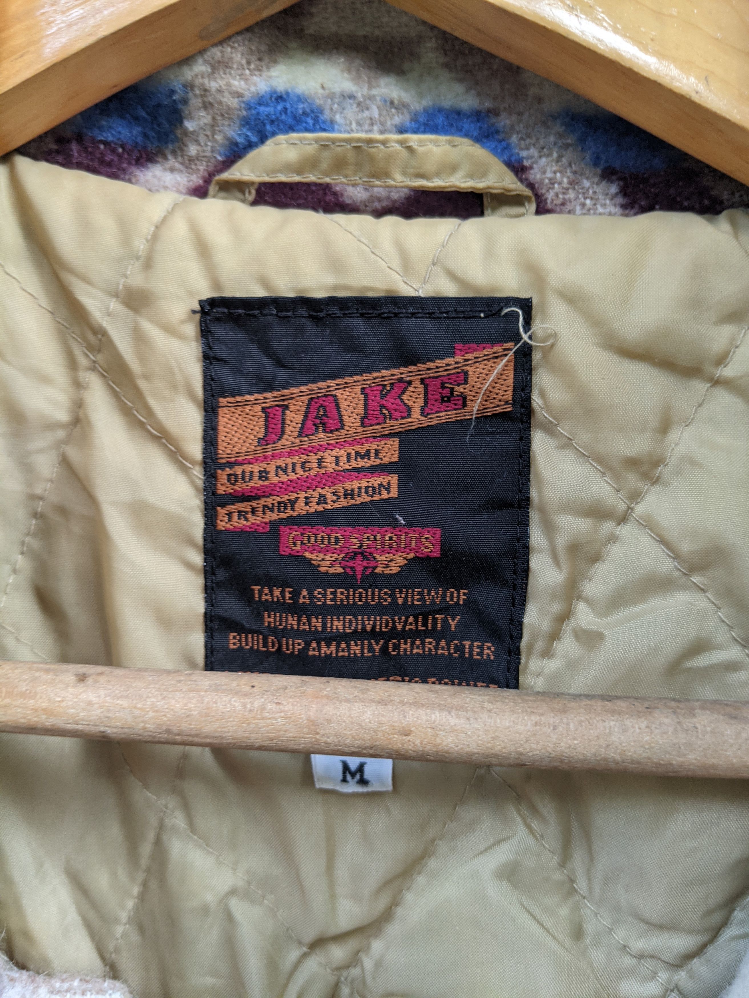 Japanese Brand JAKE NAVAJO BUTTON DOWN JACKET Size US M / EU 48-50 / 2 - 10 Thumbnail