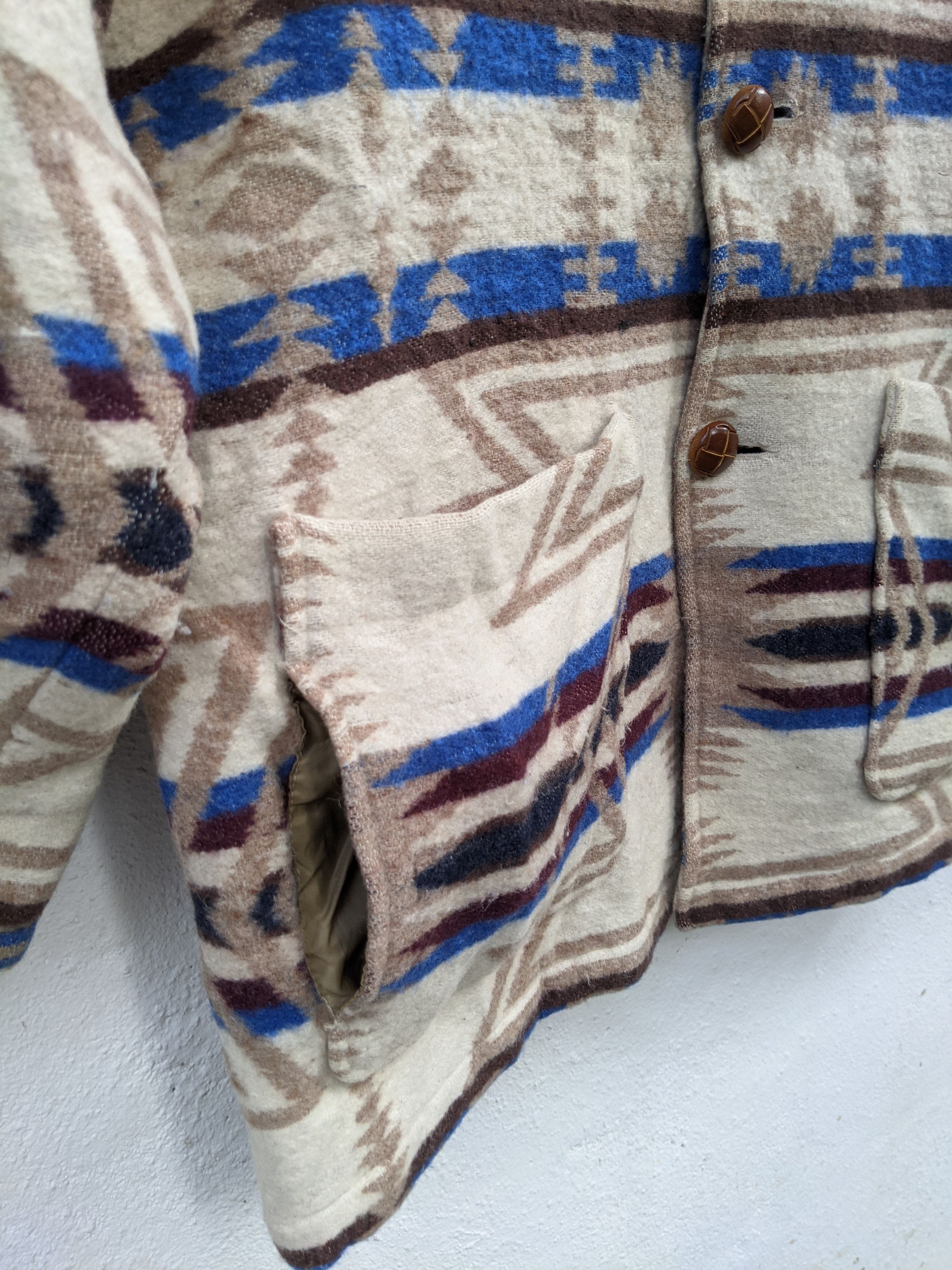 Japanese Brand JAKE NAVAJO BUTTON DOWN JACKET Size US M / EU 48-50 / 2 - 6 Thumbnail