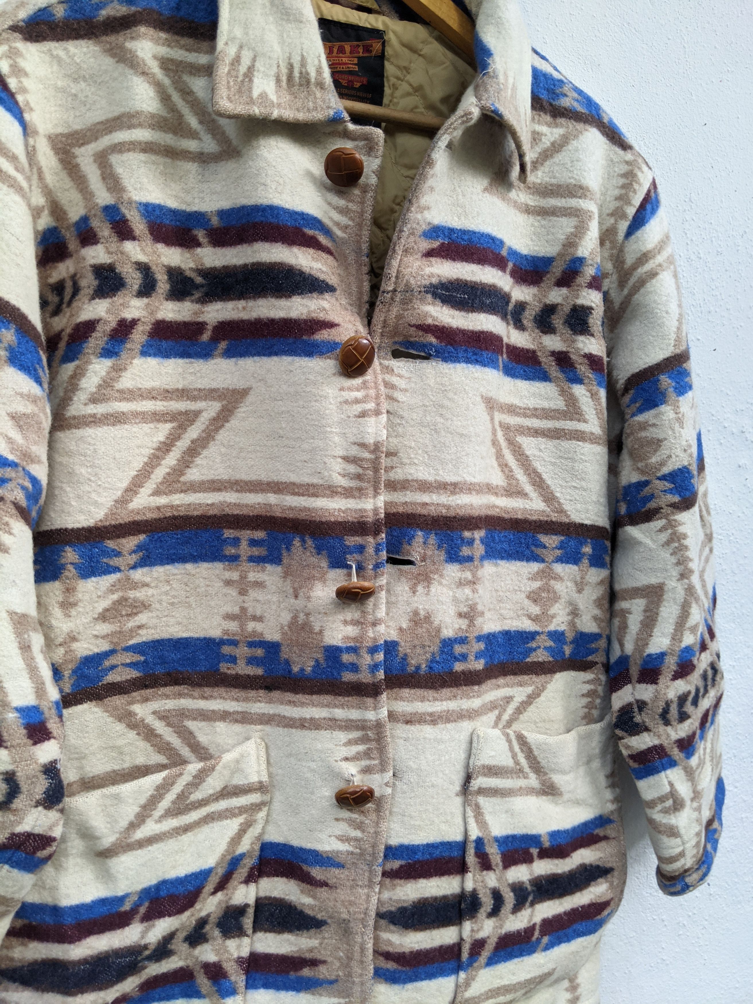 Japanese Brand JAKE NAVAJO BUTTON DOWN JACKET Size US M / EU 48-50 / 2 - 4 Thumbnail
