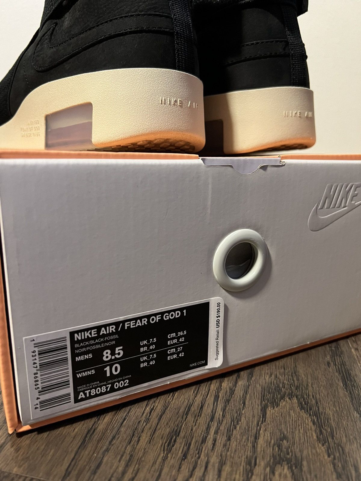 Fear of God × Nike 2019 NIKE AIR FEAR OF GOD RAID Size US 8.5 / EU 41-42 - 5 Thumbnail