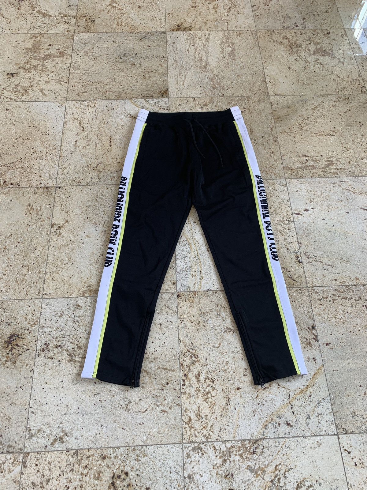 Black Vertical Sweat Pants