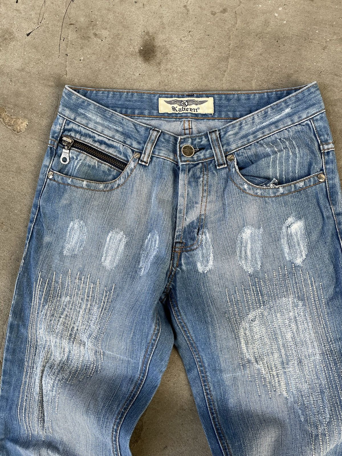 Japanese Brand × Vintage Vintage Japanese Brand jeans distressed blue denim buggy fit Size US 31 - 4 Thumbnail