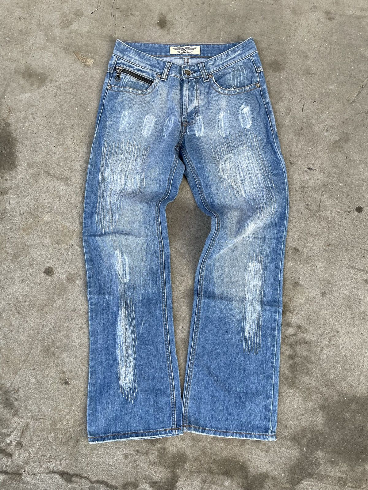 Japanese Brand × Vintage Vintage Japanese Brand jeans distressed blue denim buggy fit Size US 31 - 3 Thumbnail