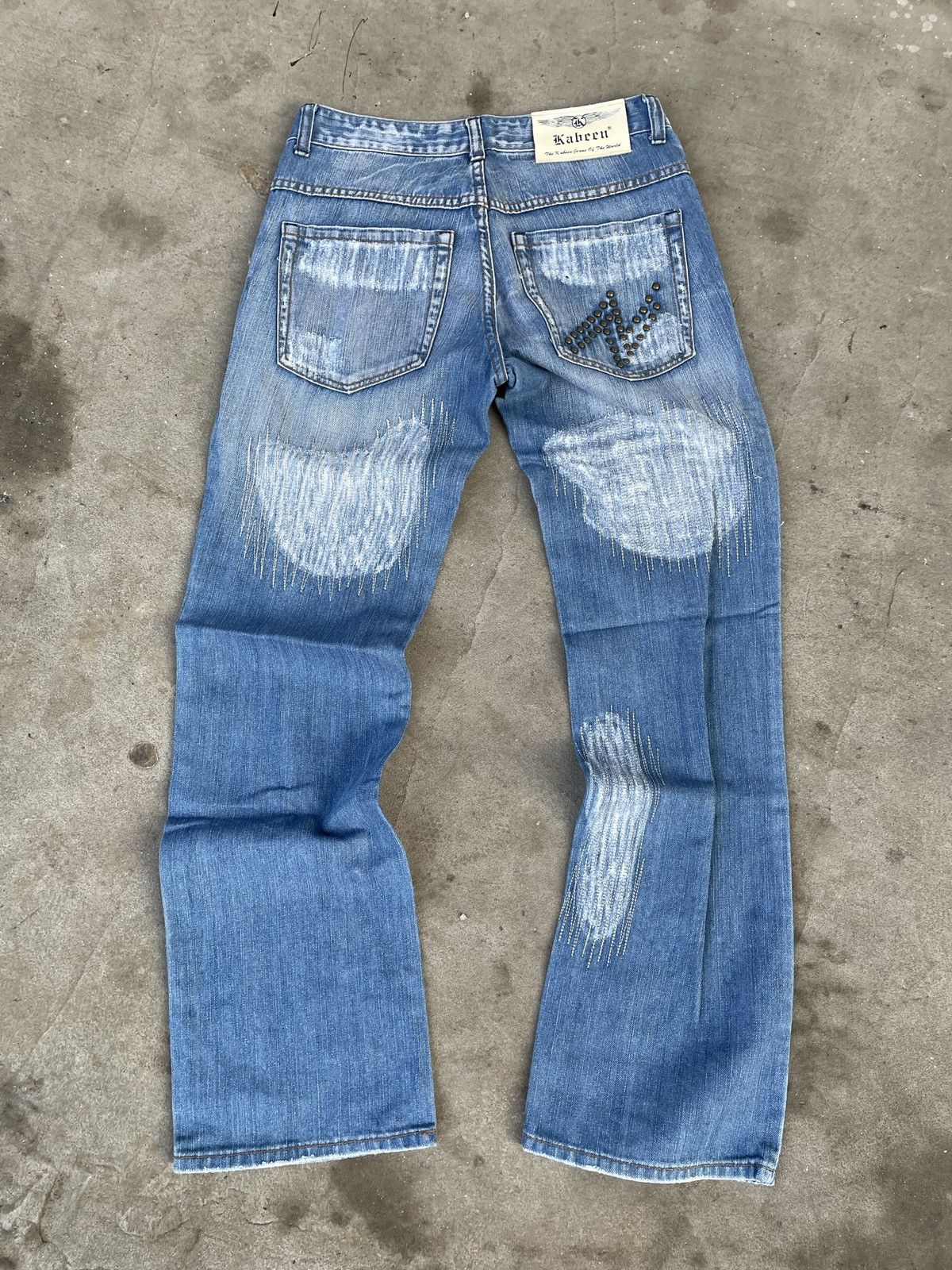 Japanese Brand × Vintage Vintage Japanese Brand jeans distressed blue denim buggy fit Size US 31 - 7 Thumbnail