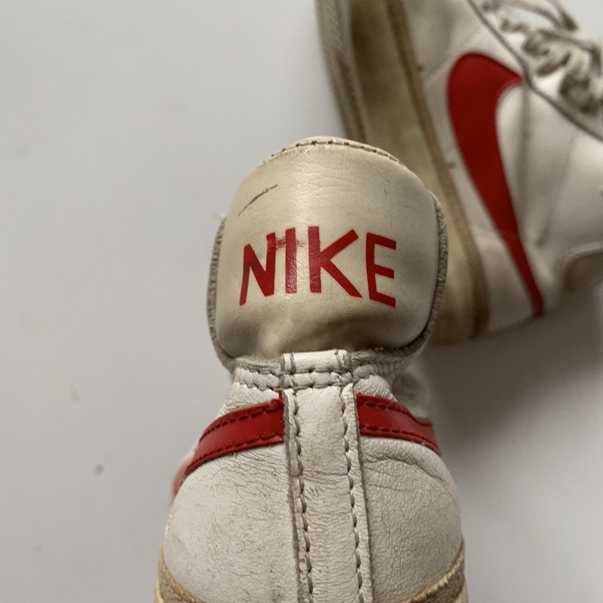 Nike × Vintage Vintage 80s Nike blazer high shoe white size 6 distressed Size US 6 / EU 39 - 7 Thumbnail