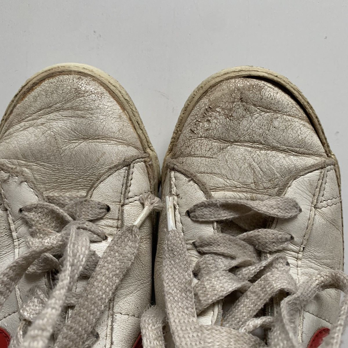 Nike × Vintage Vintage 80s Nike blazer high shoe white size 6 distressed Size US 6 / EU 39 - 5 Thumbnail