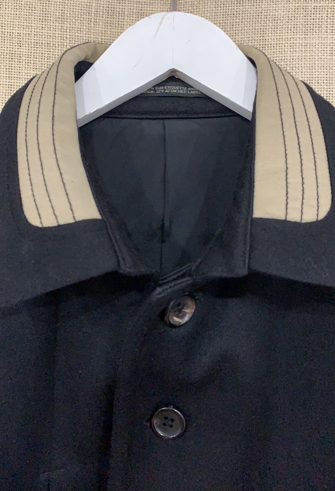 Yohji Yamamoto Yohji Yamamoto Pour Homme contrast collar,bottom jacket Size 38R - 5 Thumbnail