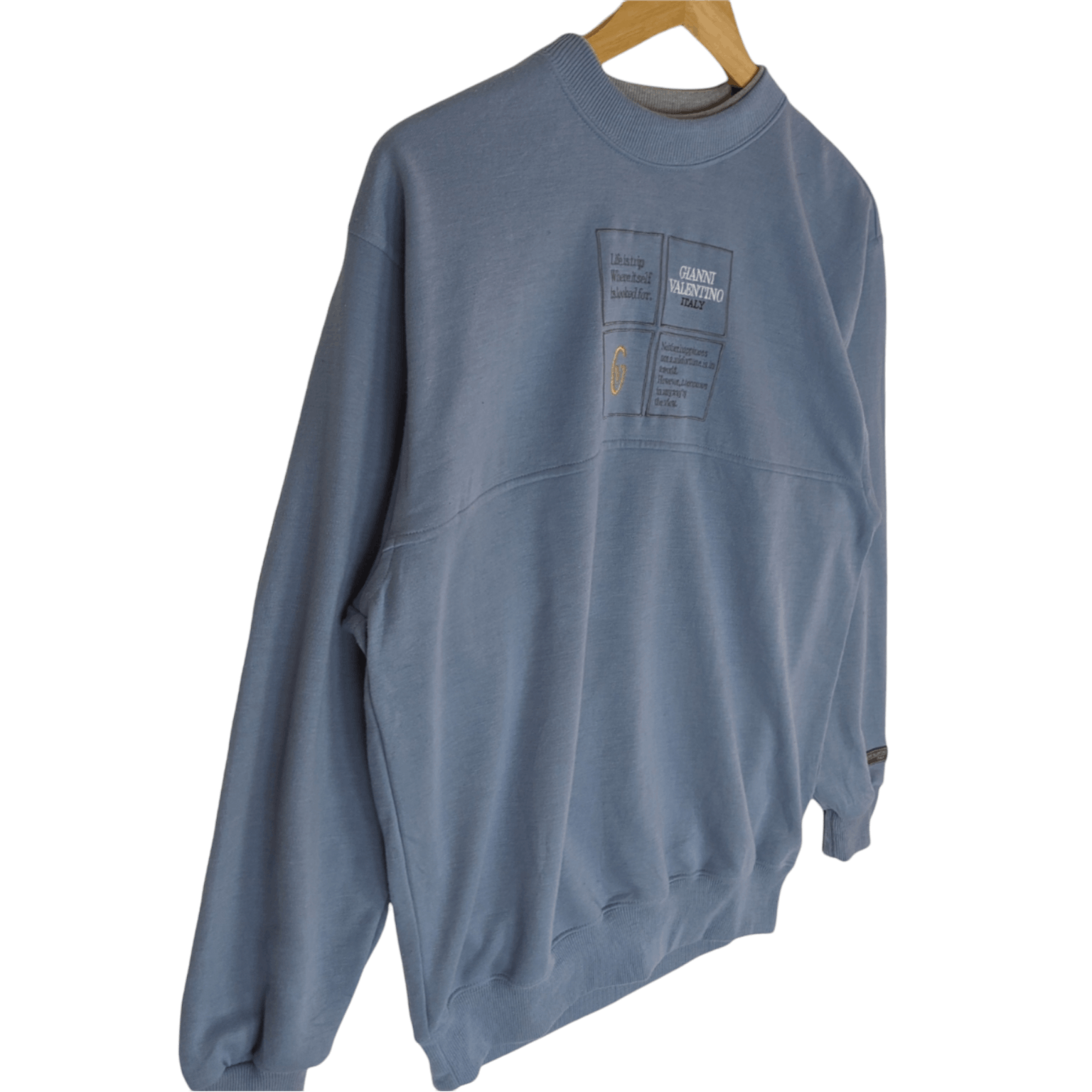 Gianni Valentino × Valentino GIANNI VALENTINO Big Spell Out Logo Jumper Sweatshirt Size US M / EU 48-50 / 2 - 3 Thumbnail