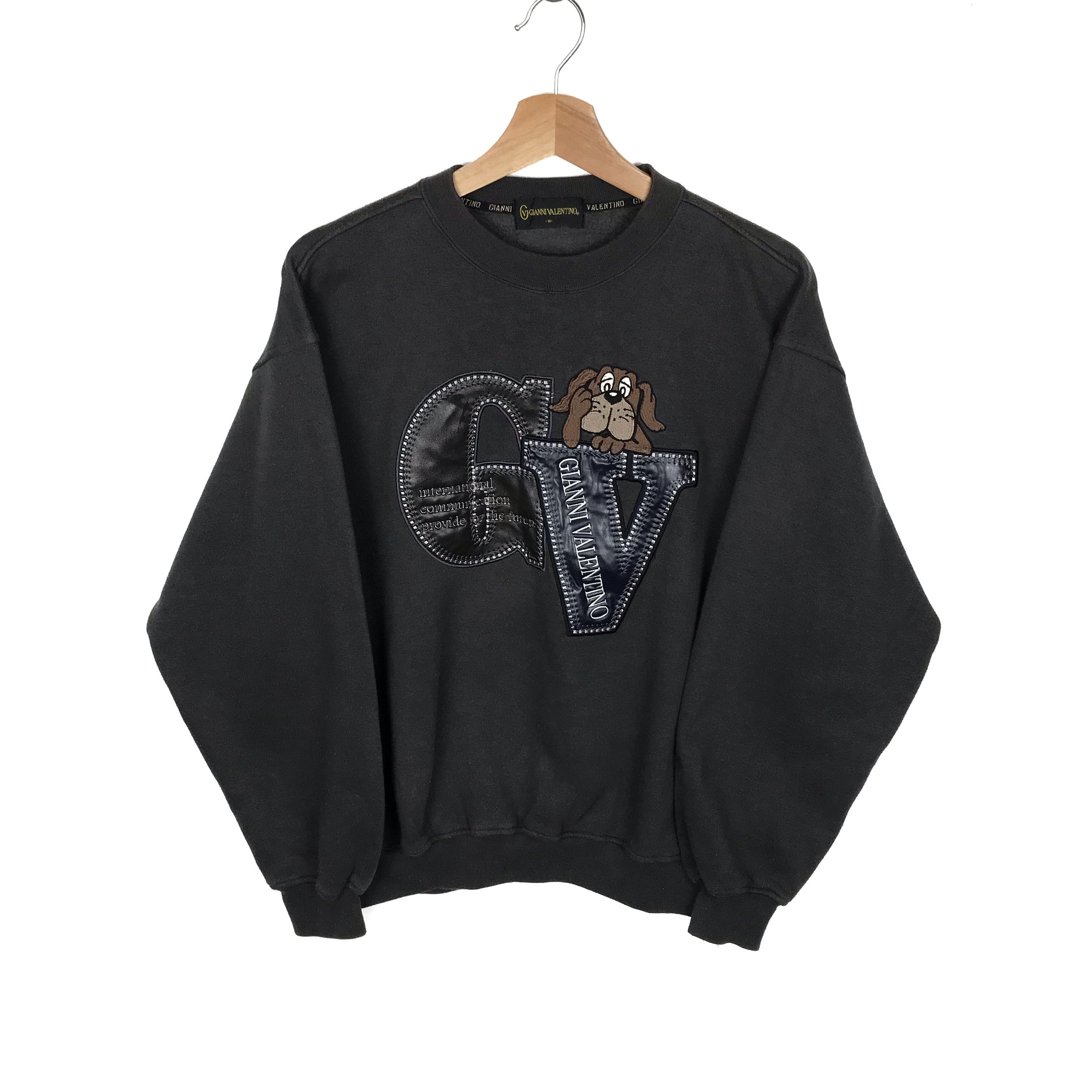 Gianni Valentino Vintage Gianni Valentino Embroidered Logo Sweatshirt Size US M / EU 48-50 / 2 - 1 Thumbnail