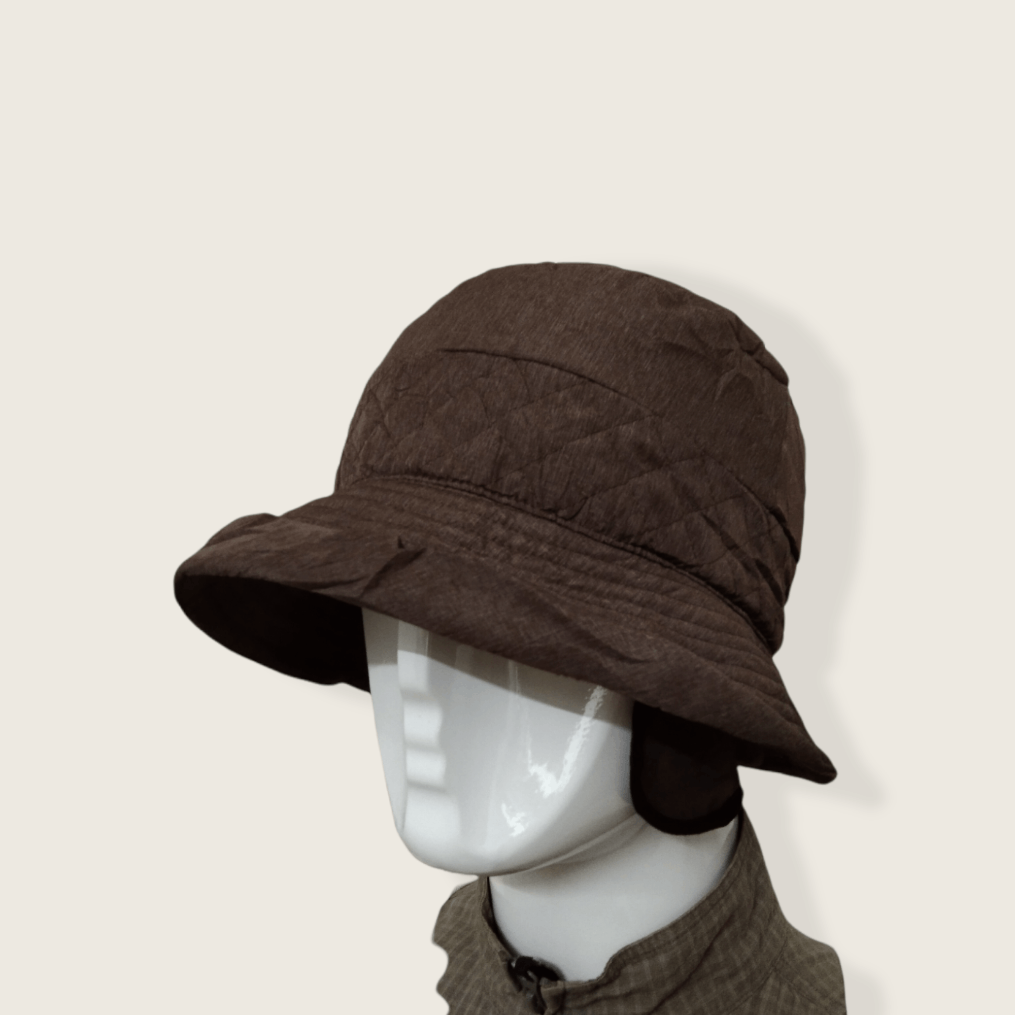 Japanese Brand × Vintage RARE VINTAGE DESIGNER QUILT EAR FLAP BUCKET HAT Size ONE SIZE - 3 Thumbnail
