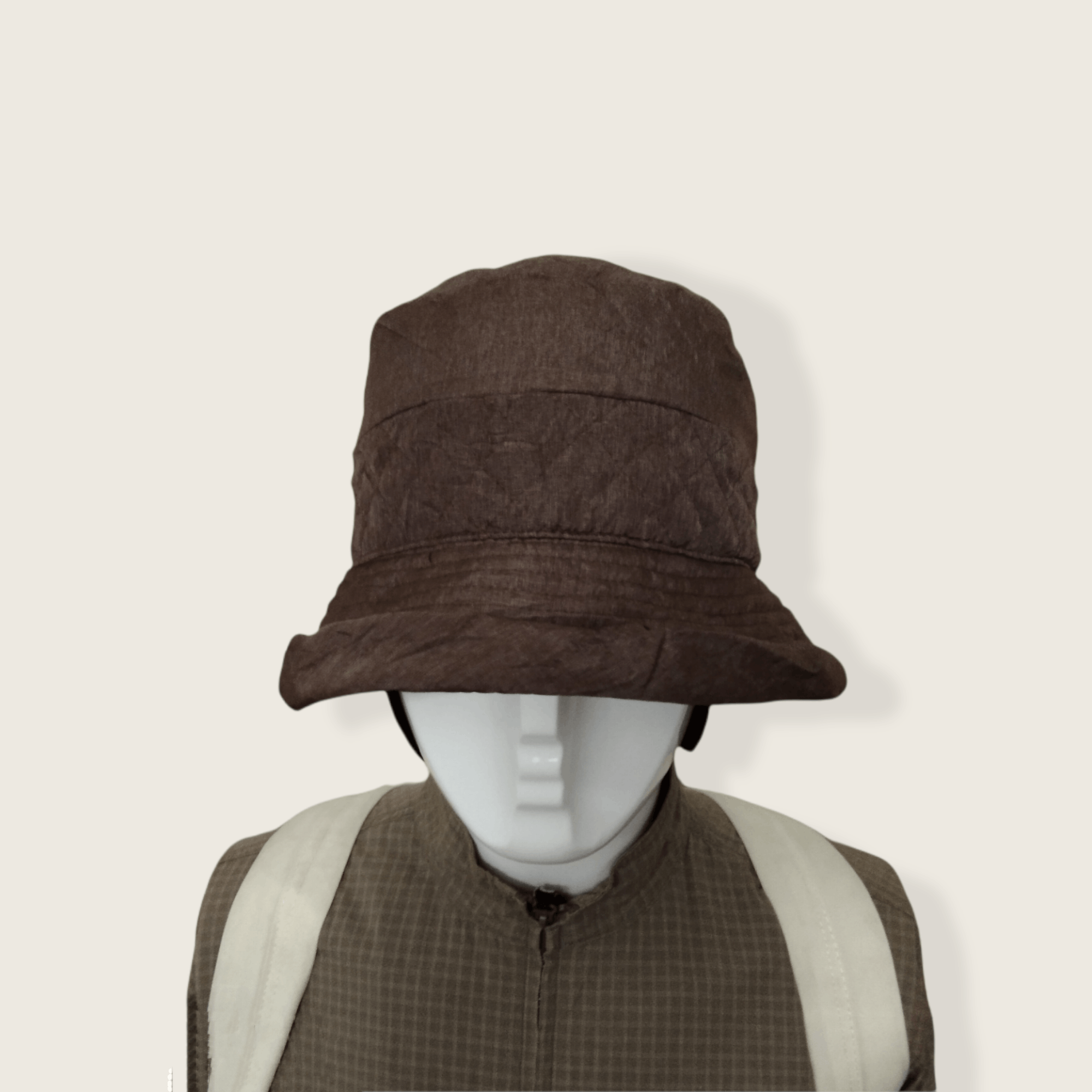 Japanese Brand × Vintage RARE VINTAGE DESIGNER QUILT EAR FLAP BUCKET HAT Size ONE SIZE - 8 Thumbnail