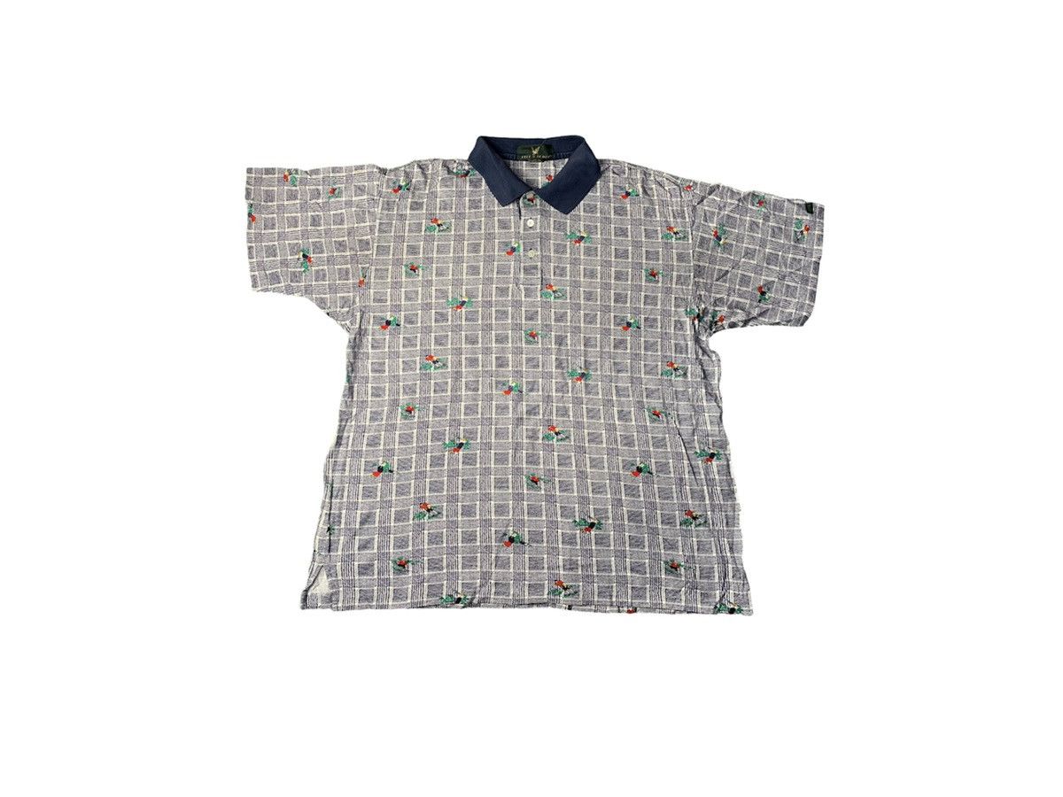 Lyle & Scott Vintage Lyle & Scott USA All Over Printed Ski Art Polo Size US L / EU 52-54 / 3 - 1 Thumbnail