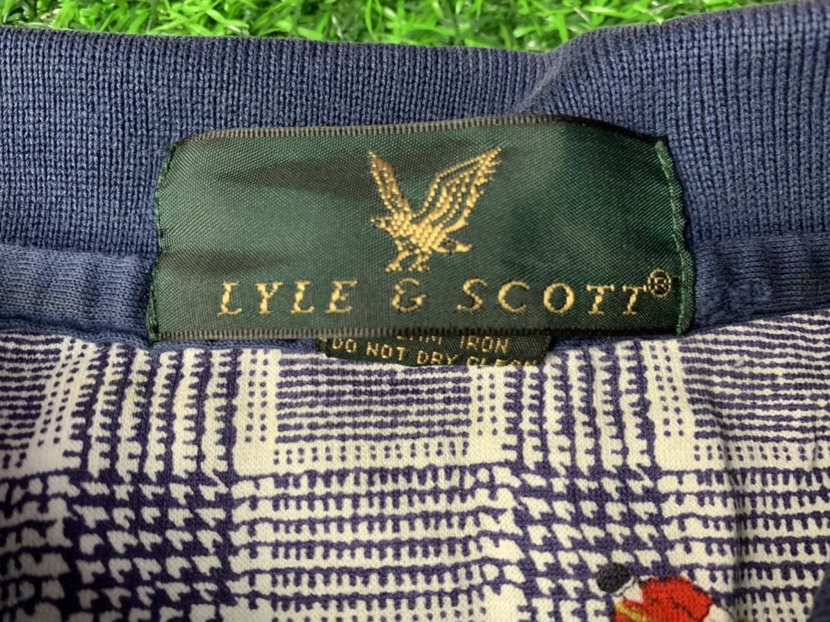 Lyle & Scott Vintage Lyle & Scott USA All Over Printed Ski Art Polo Size US L / EU 52-54 / 3 - 3 Thumbnail