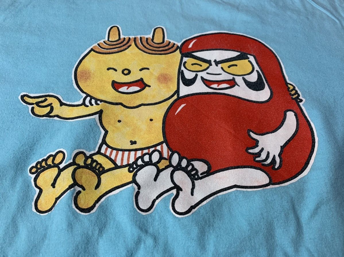 Anime Little Daruma and Kaminari Children's Tale Popular Art Tee Size S / US 4 / IT 40 - 2 Thumbnail