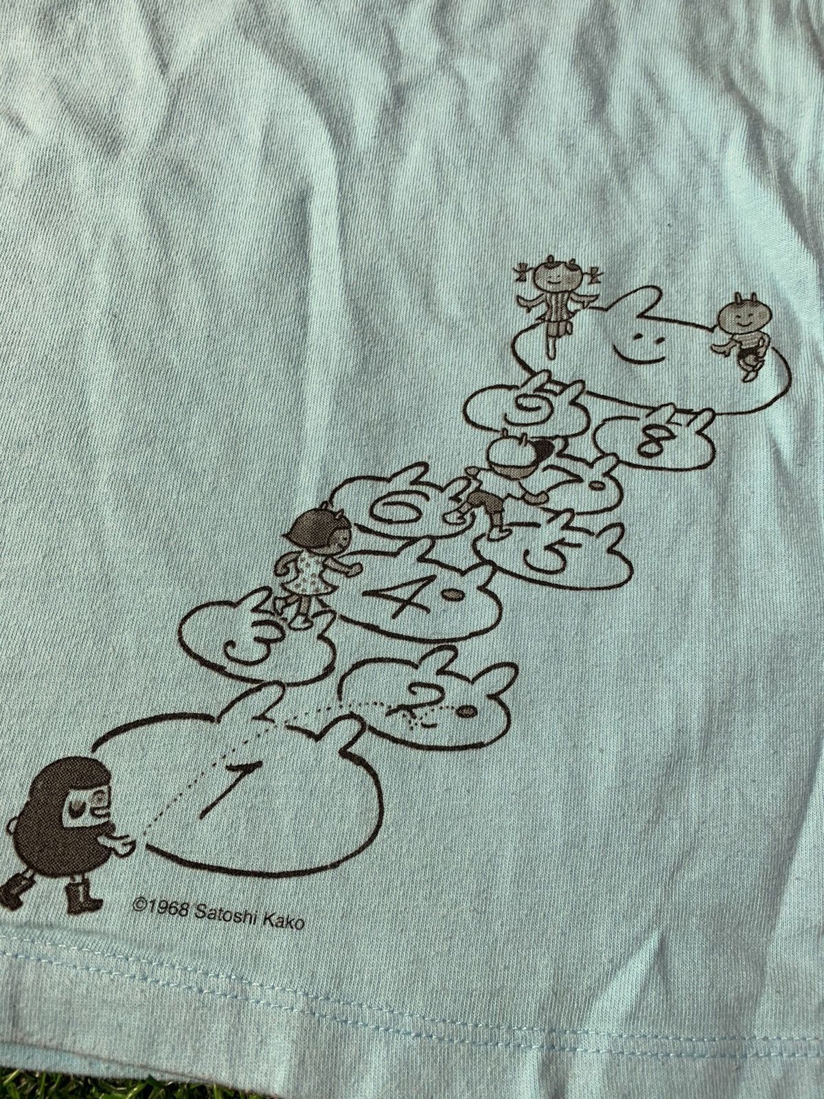 Anime Little Daruma and Kaminari Children's Tale Popular Art Tee Size S / US 4 / IT 40 - 11 Thumbnail