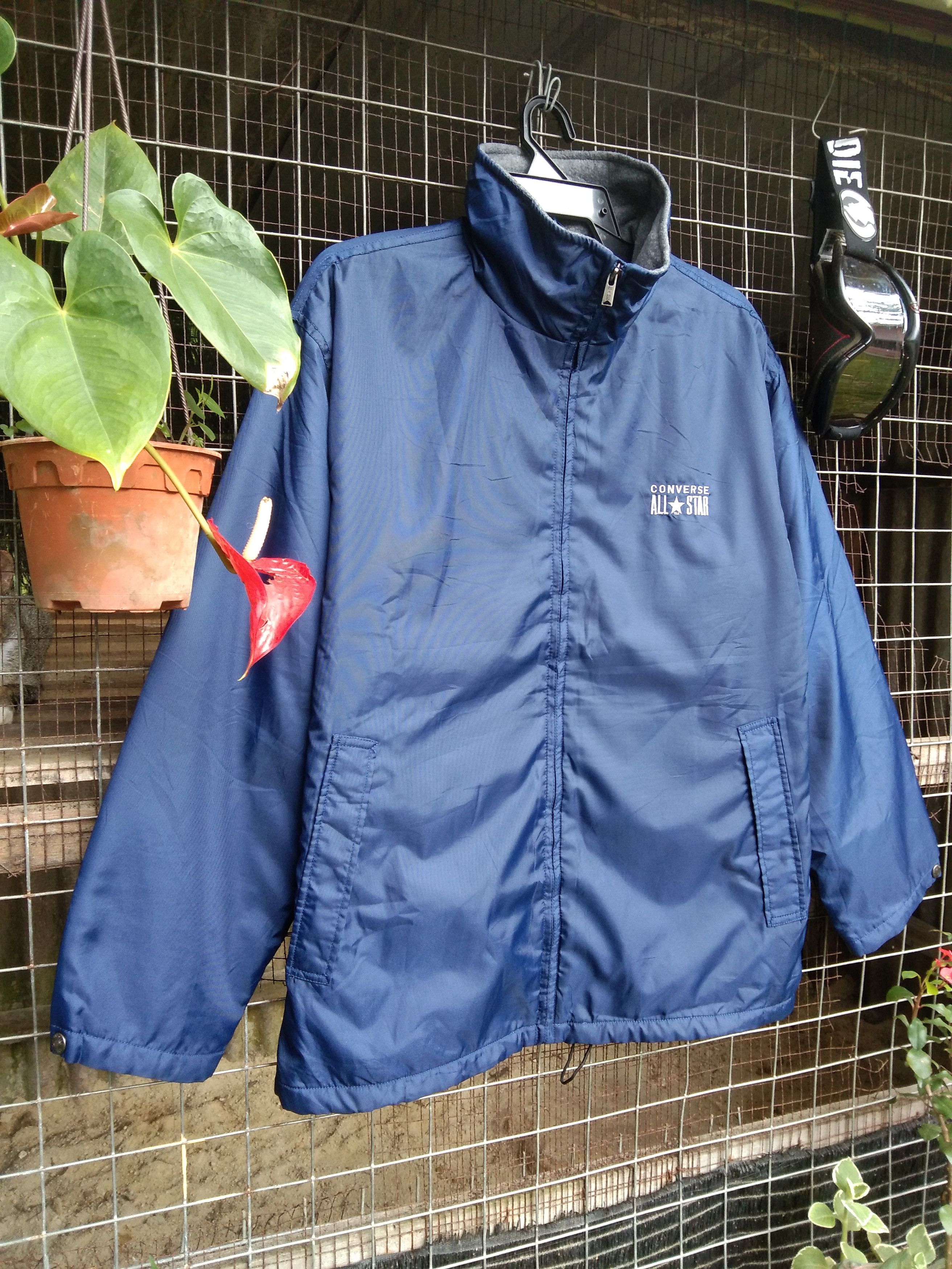 image of Vintage Converse Allstar Lightlayers Jacket in Blue, Men's (Size Large)