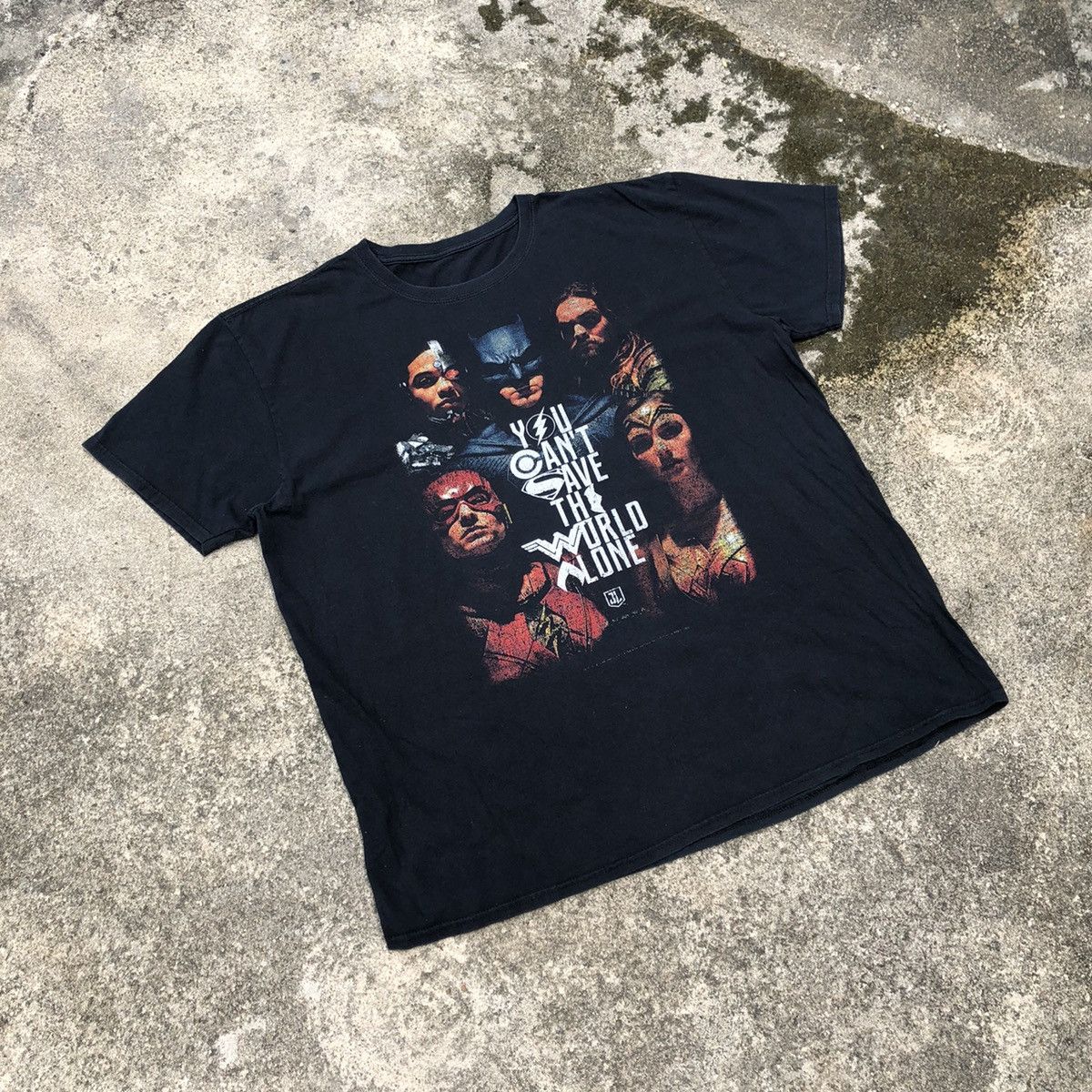 DC Comics × Marvel Comics Rare Justice League Big Image Raptees Design Promo Tee Size US XXL / EU 58 / 5 - 1 Thumbnail