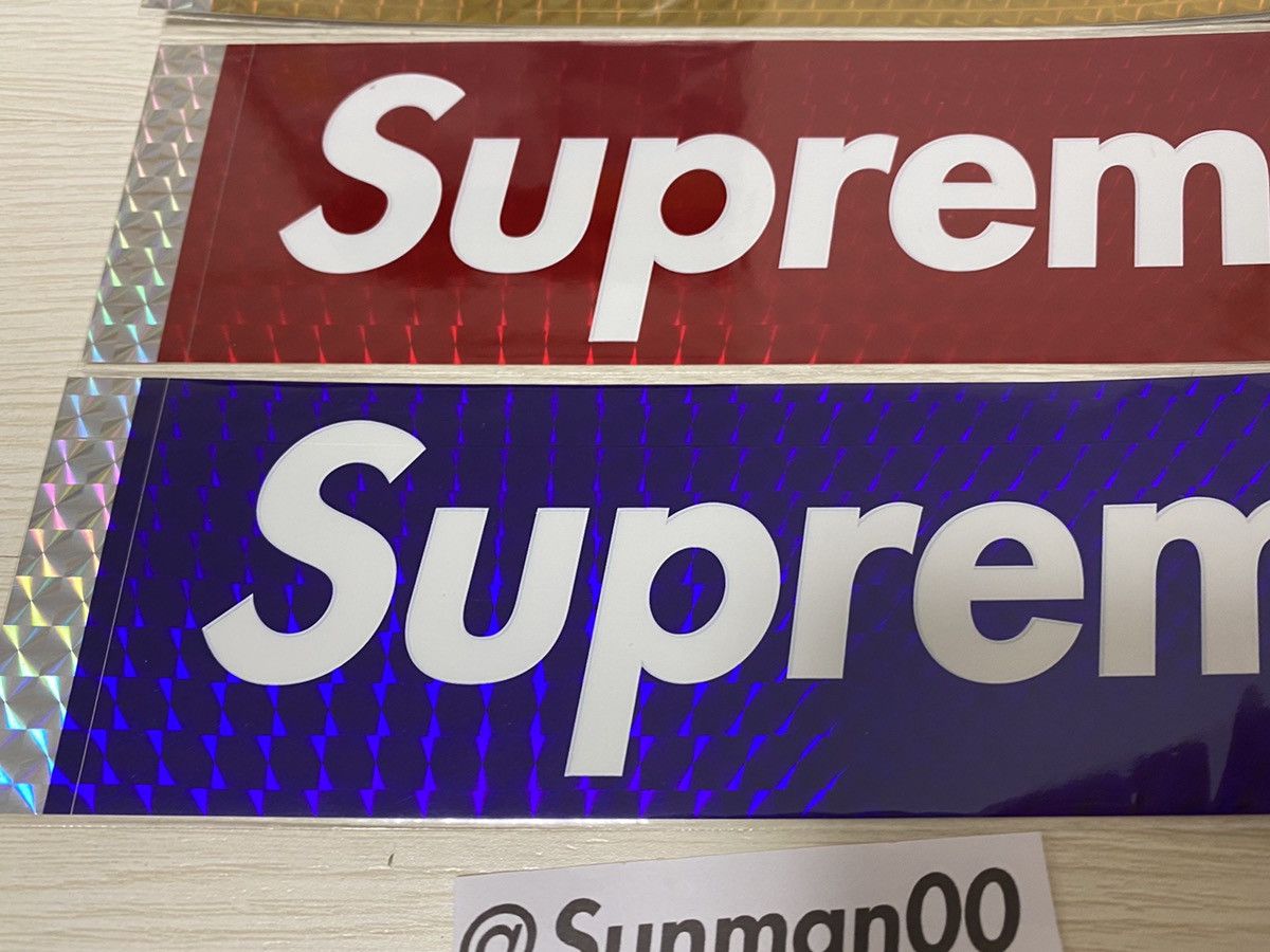 スケートボード SUPREME HOLOGRAPHIC GOLD BOX LOGO Supreme Bling Box Logo Skateboard Deck (SS22) Gold - SS22 - US