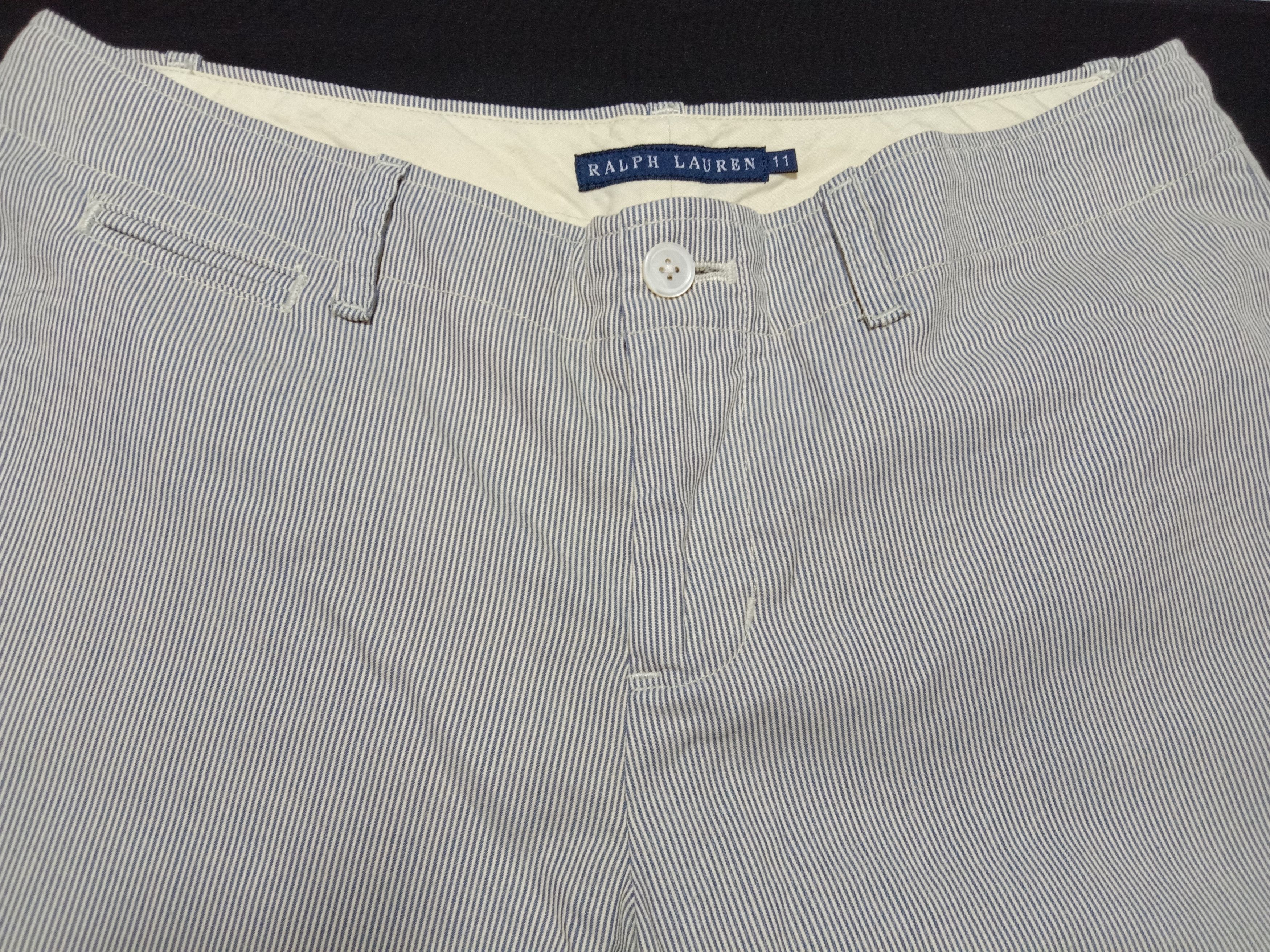 Designer Polo Ralph Lauren Classic Casual Pants Striped Size US 30 / EU 46 - 3 Thumbnail