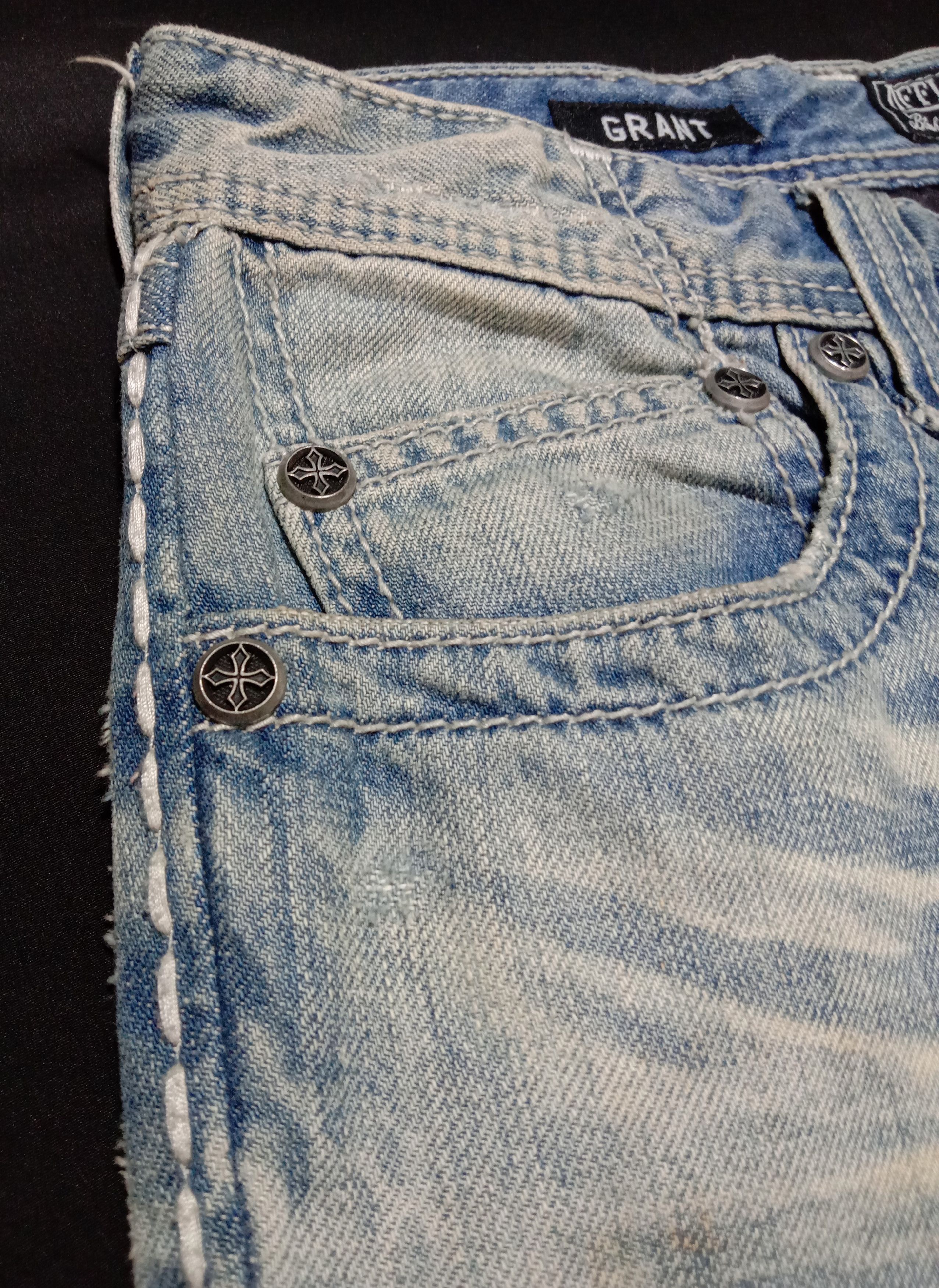Affliction Vintage Affliction Distressed Denim Jeans Beauty Faded Size US 30 / EU 46 - 8 Thumbnail