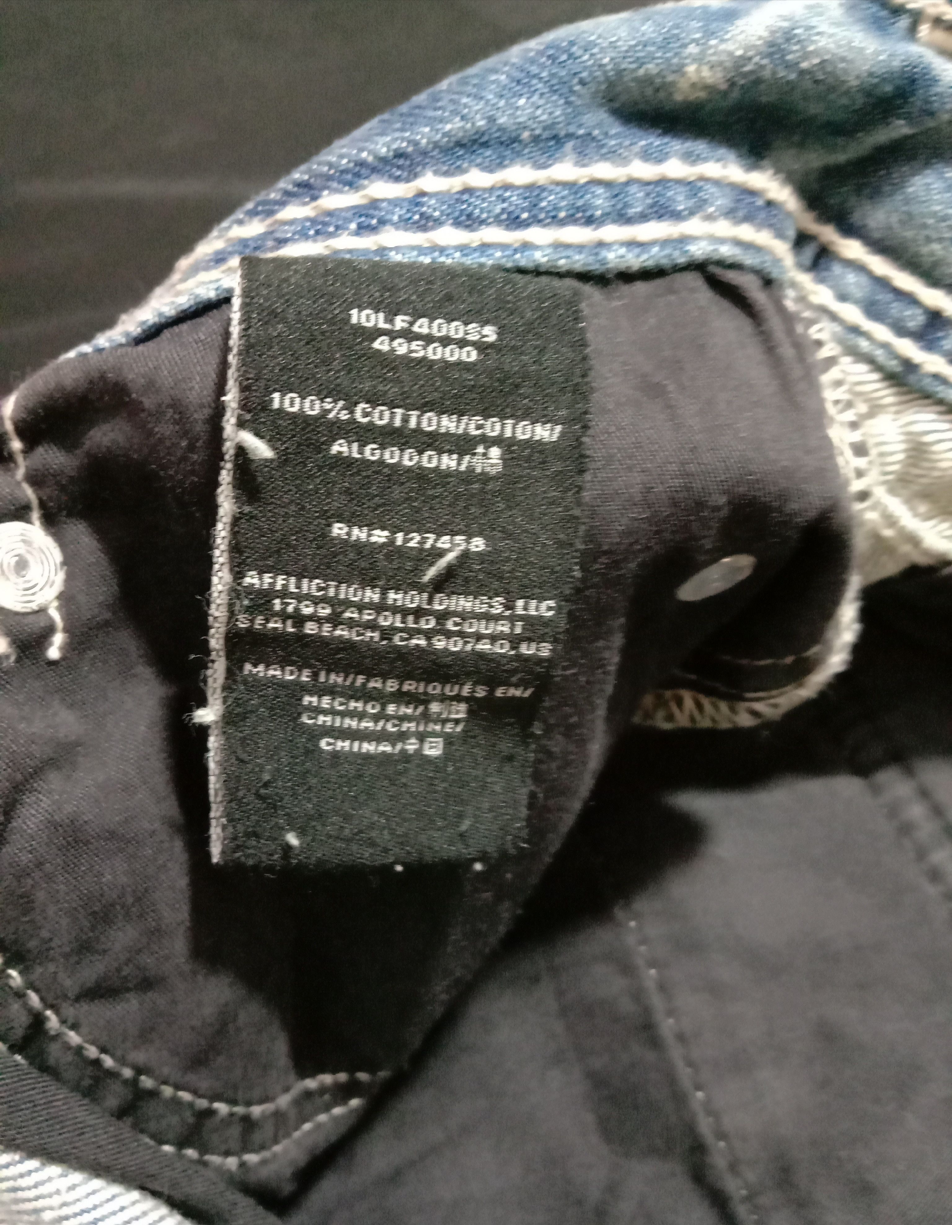 Affliction Vintage Affliction Distressed Denim Jeans Beauty Faded Size US 30 / EU 46 - 12 Thumbnail