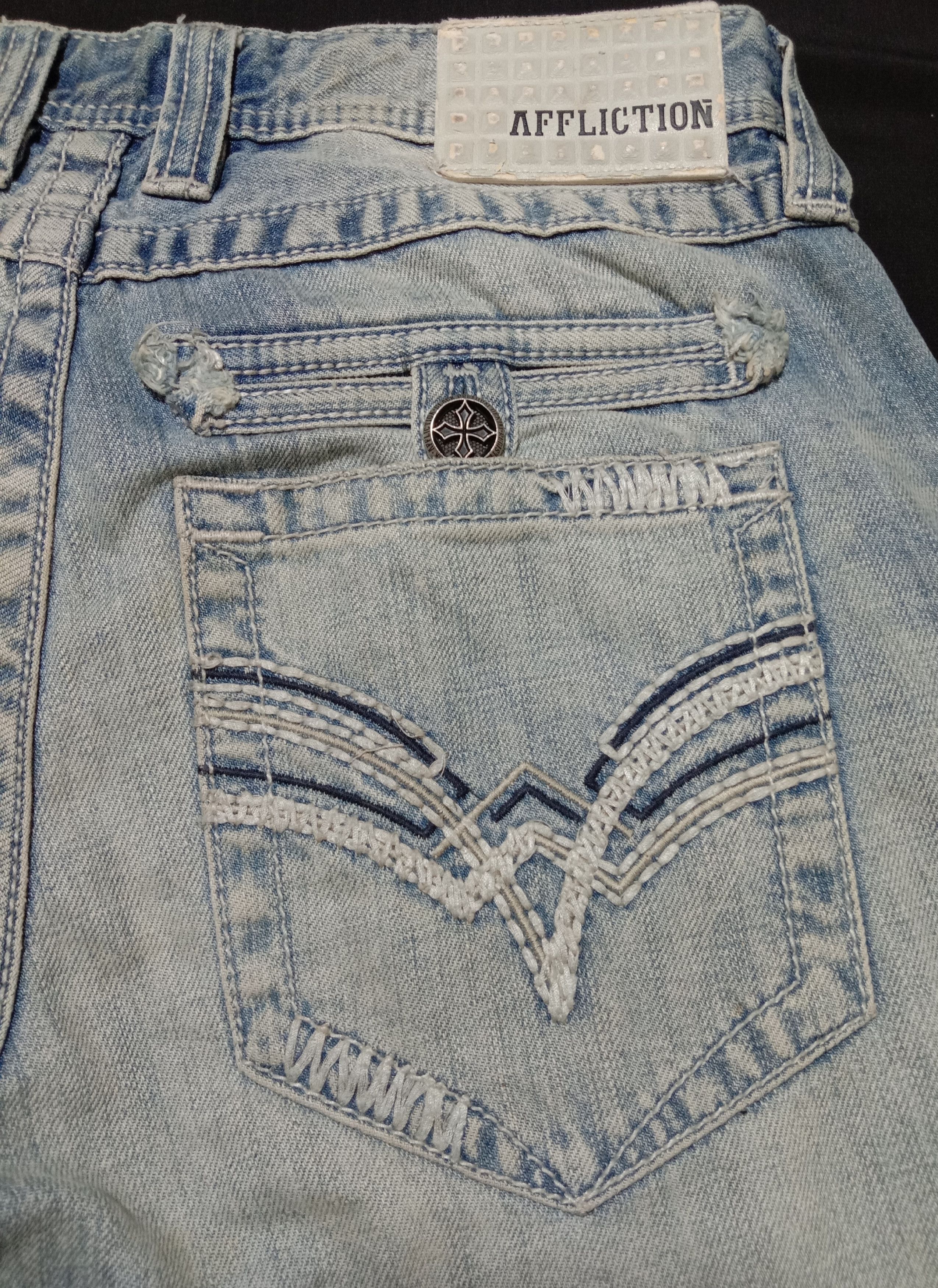 Affliction Vintage Affliction Distressed Denim Jeans Beauty Faded Size US 30 / EU 46 - 5 Thumbnail